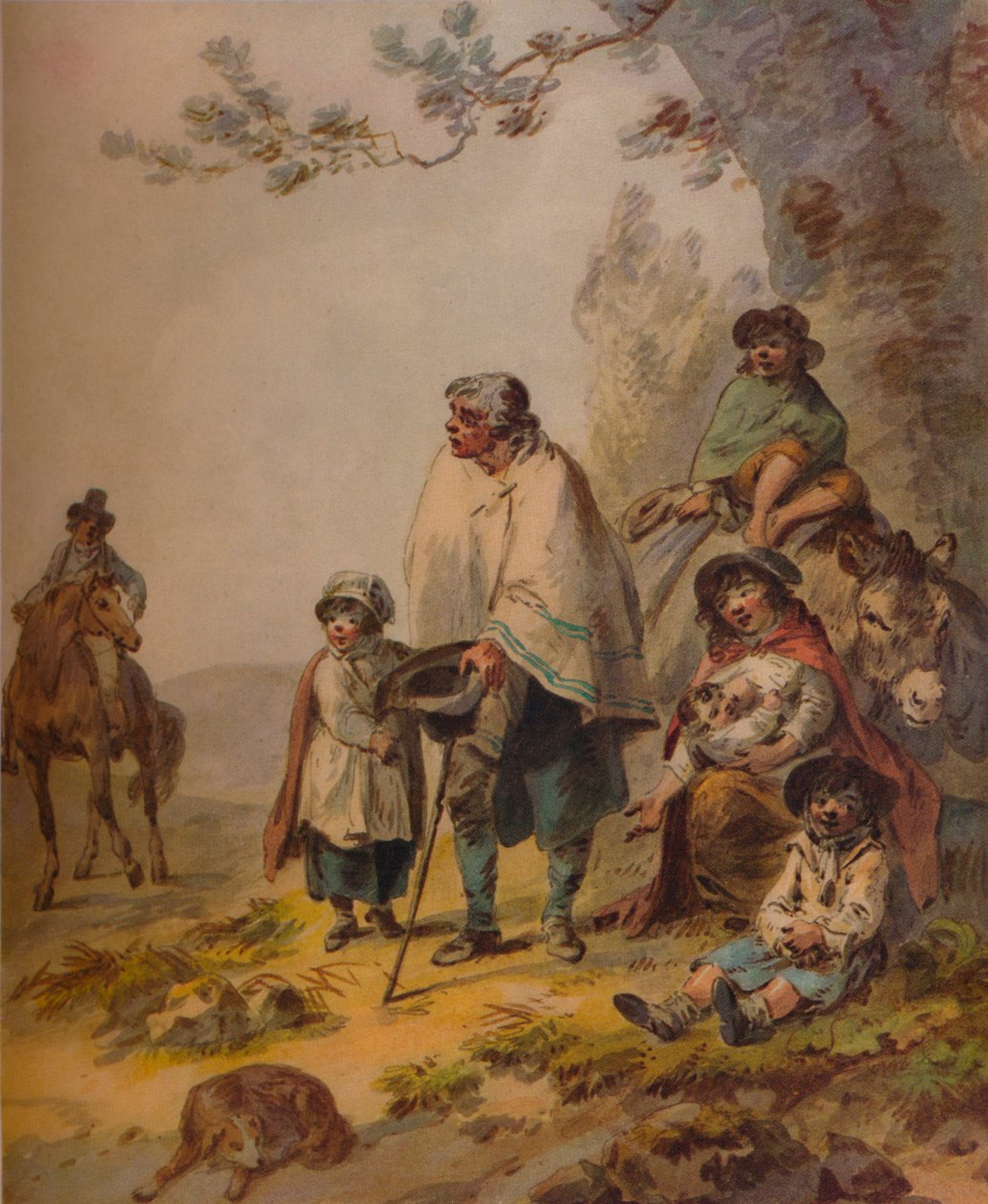 Gipsy Beggars, c1795 af Julius Caesar Ibbetson