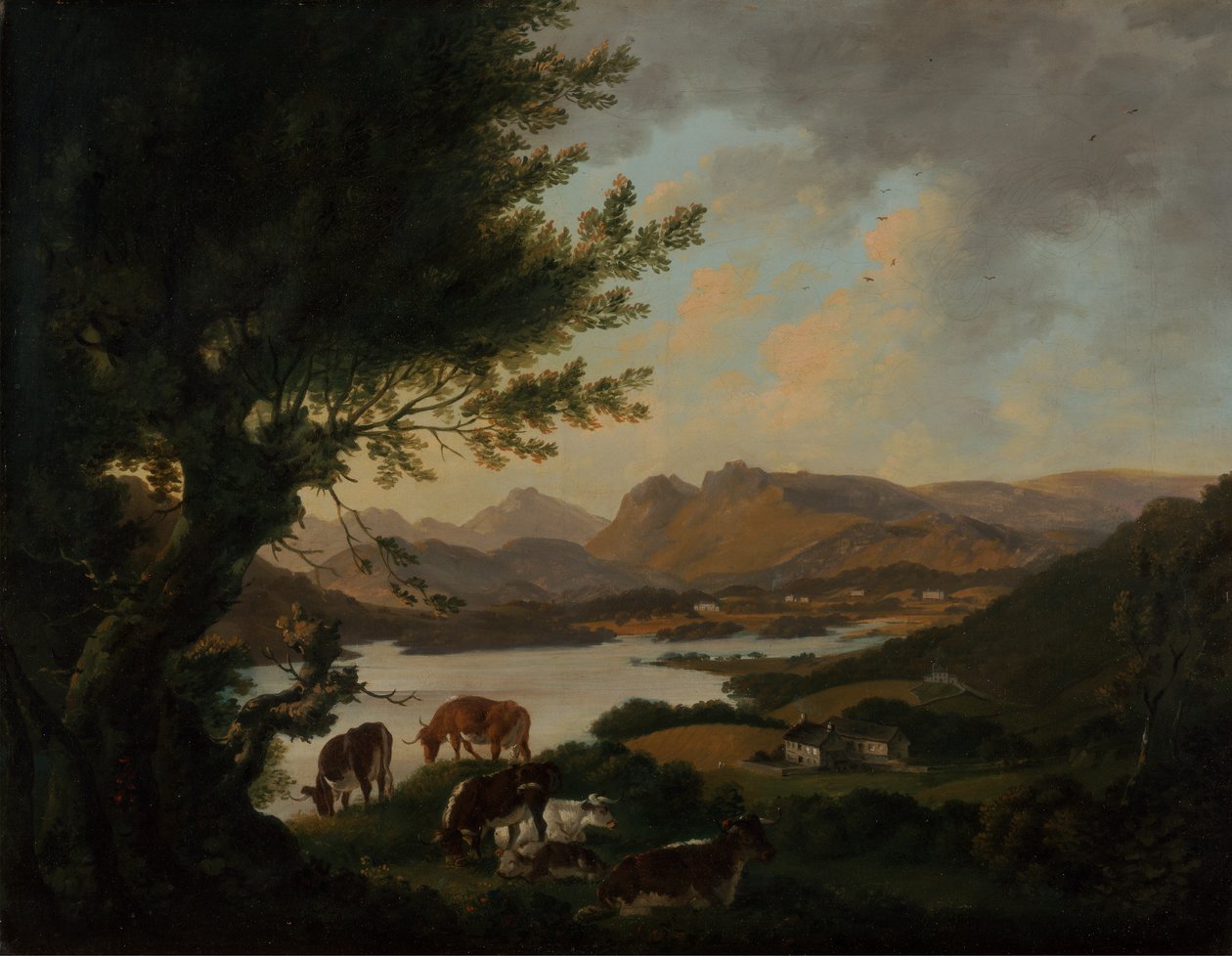 Lake Windermere af Julius Caesar Ibbetson