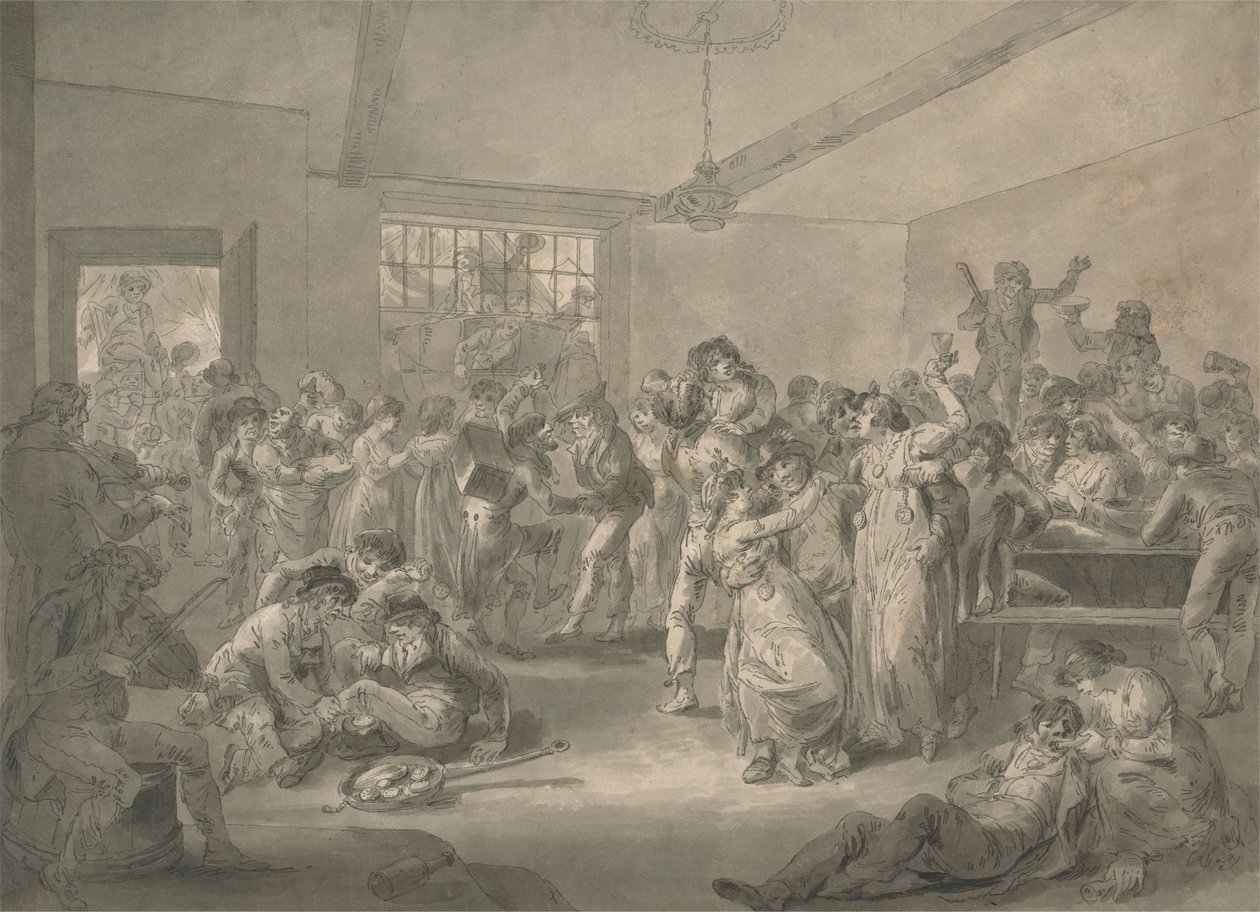 Sømænd, der hygger og steger ure af Julius Caesar Ibbetson