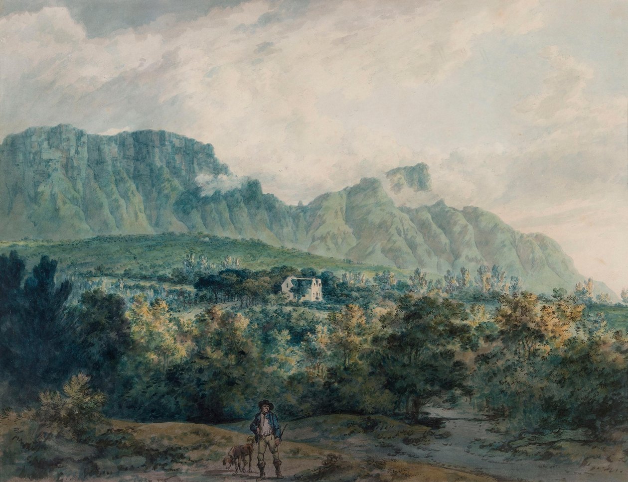 Undercliff, Isle of Wight af Julius Caesar Ibbetson