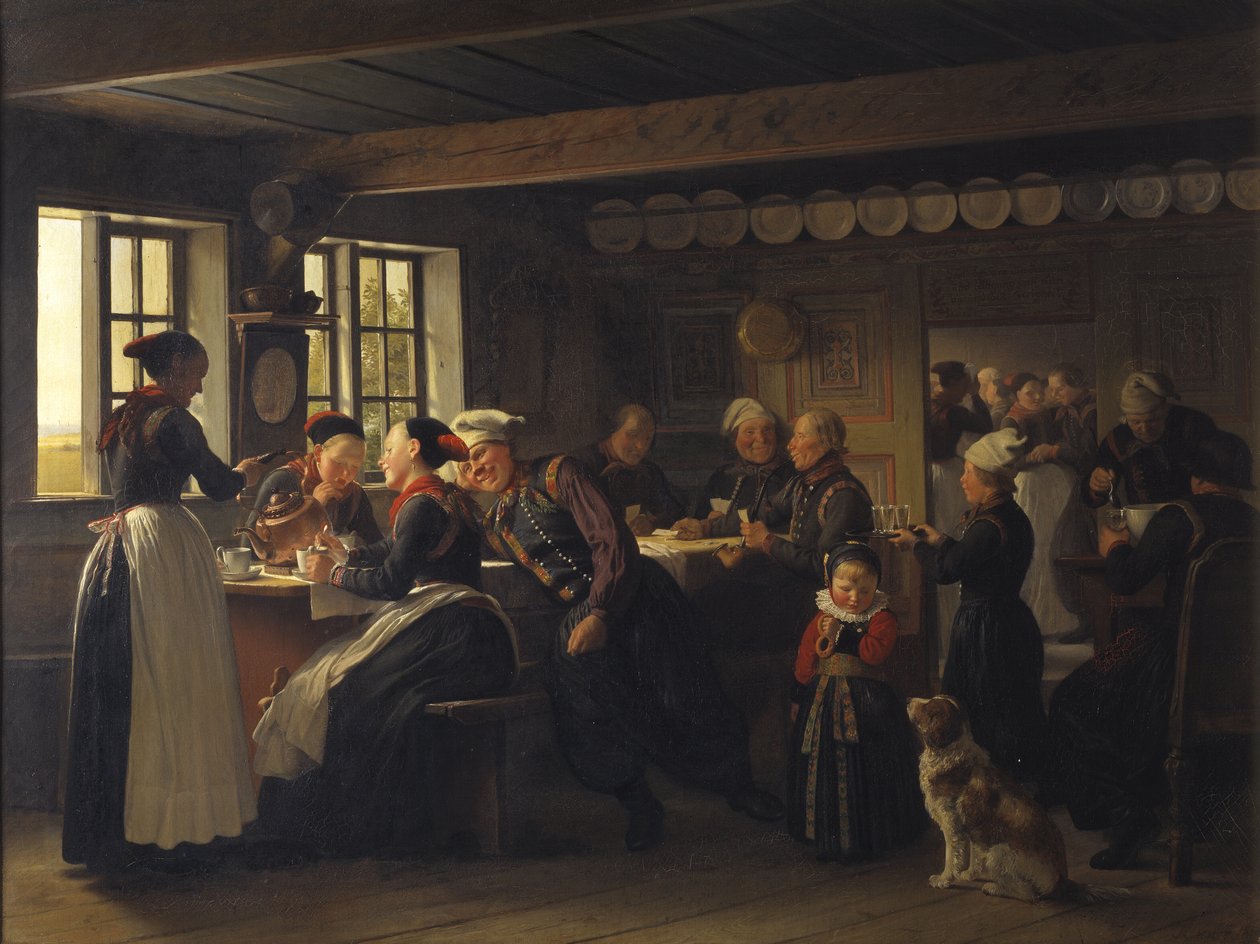 Episode af et gilde på Amager af Julius Exner