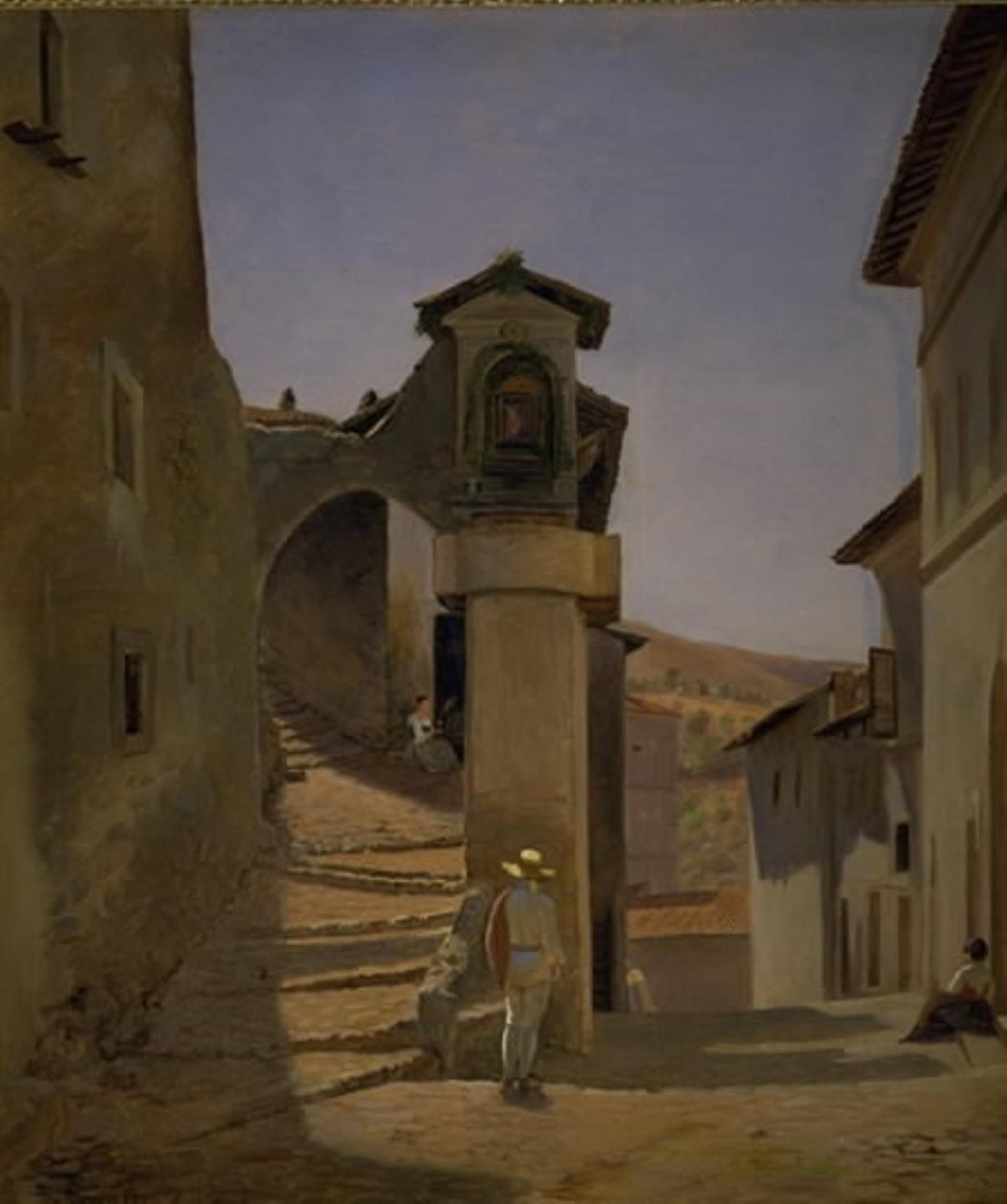 Gadescene i Subiaco, Italien af Julius Friedlænder