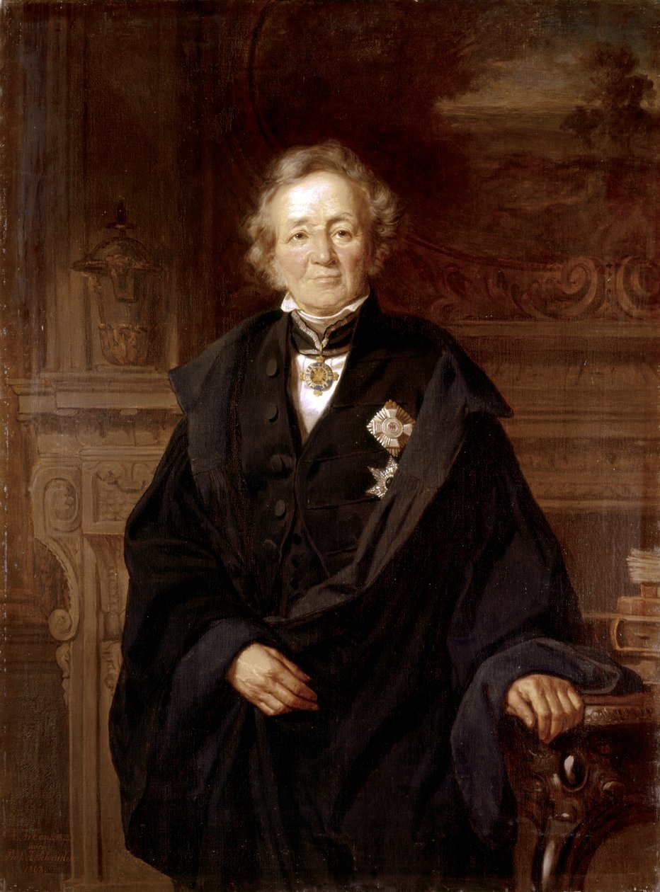 Leopold von Ranke : Portræt 1868 (olie) af Julius Friedrich Anton Schrader