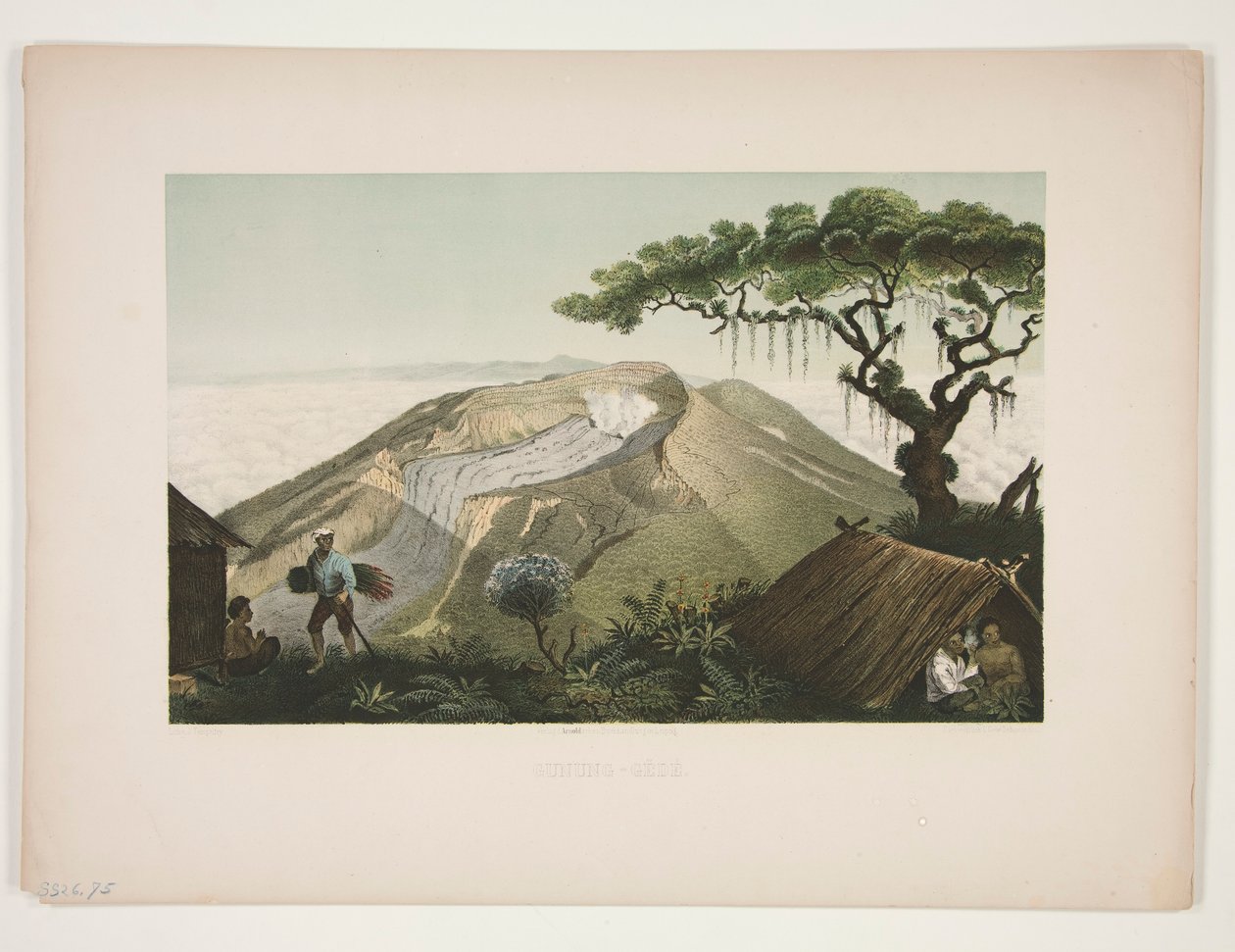 Bjerg - G?d? (bjerget Gede) af Julius Friedrich Tempeltey