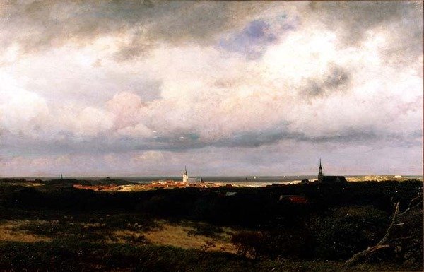 En kystudsigt nær Haag af Julius Jacobus de Sande Bakhuizen