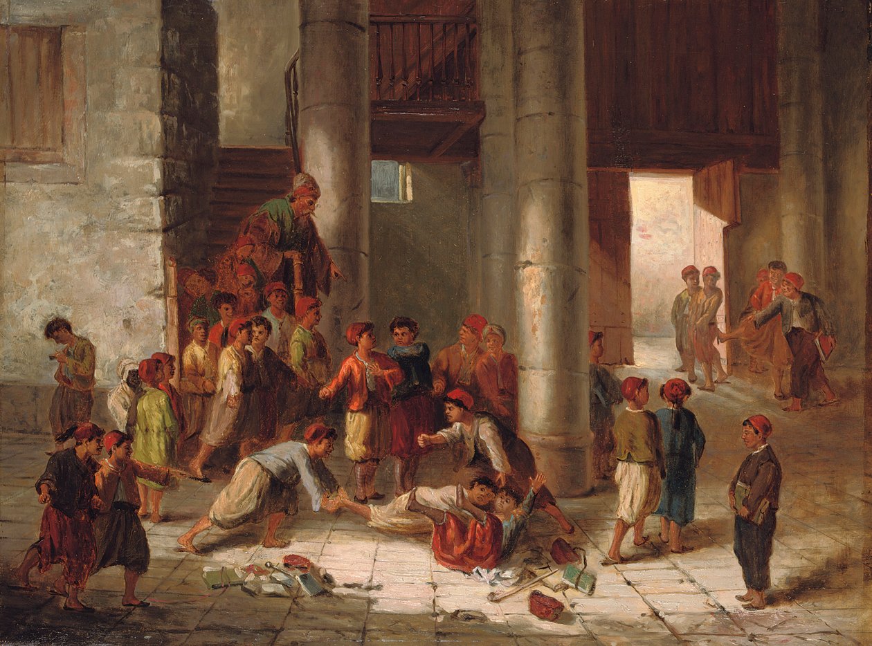 Uhygge i Skolegården af Julius Joseph Gaspard Starck
