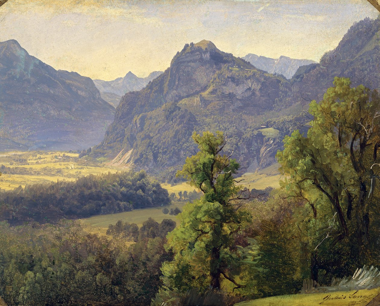 Krodalen nær Brannenburg af Julius Lange