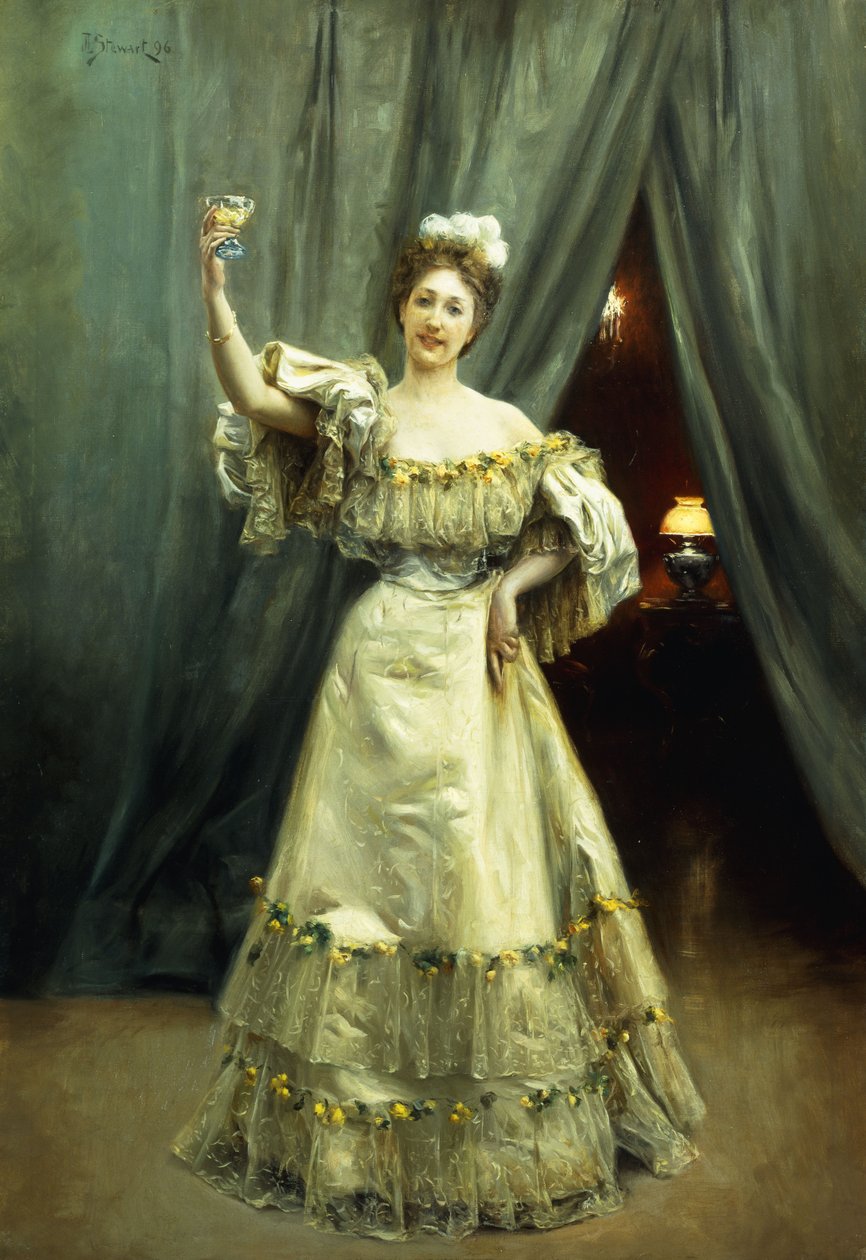 En skål, 1896 af Julius Leblanc Stewart