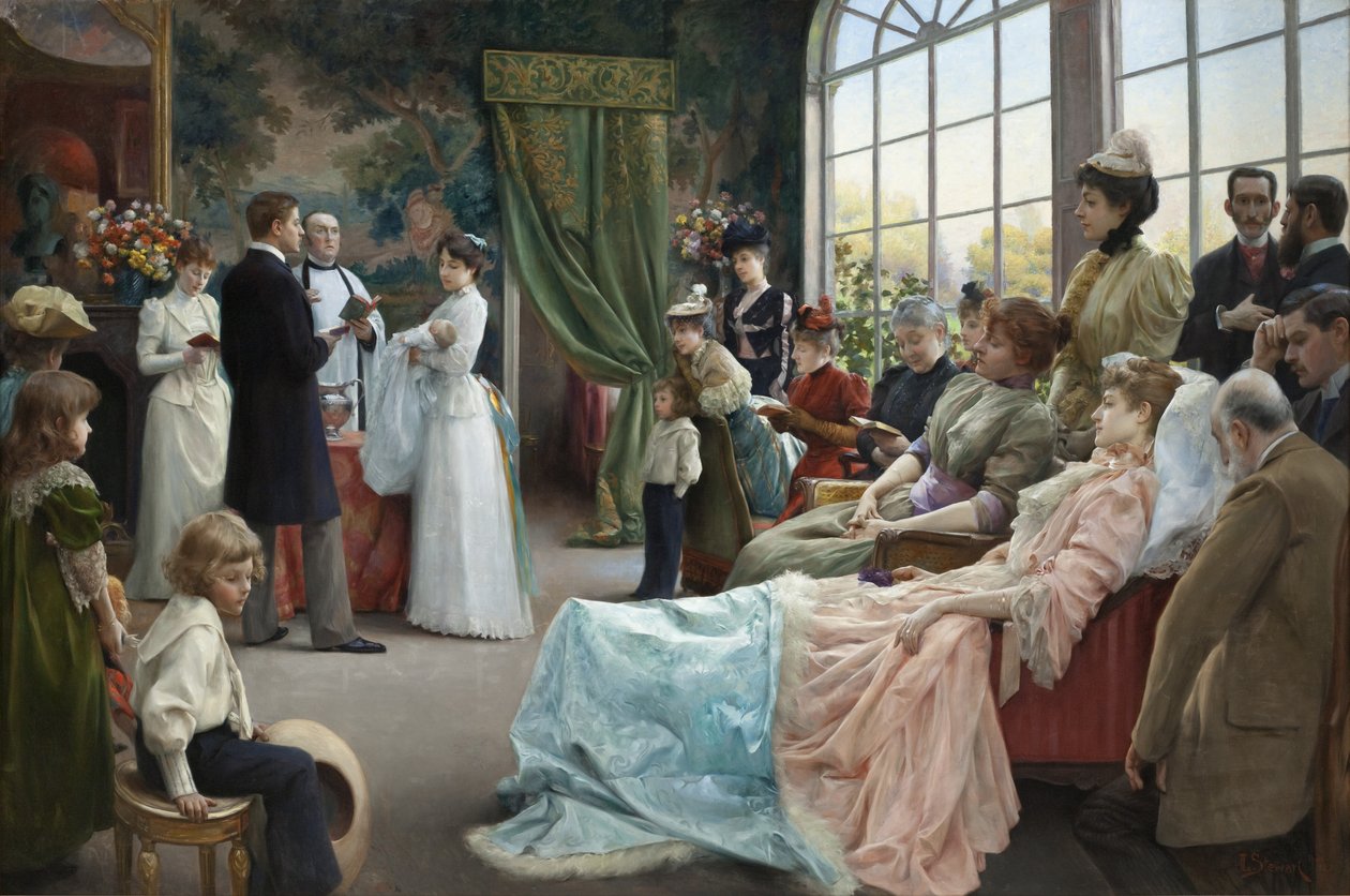 Dåben, 1892 af Julius Leblanc Stewart
