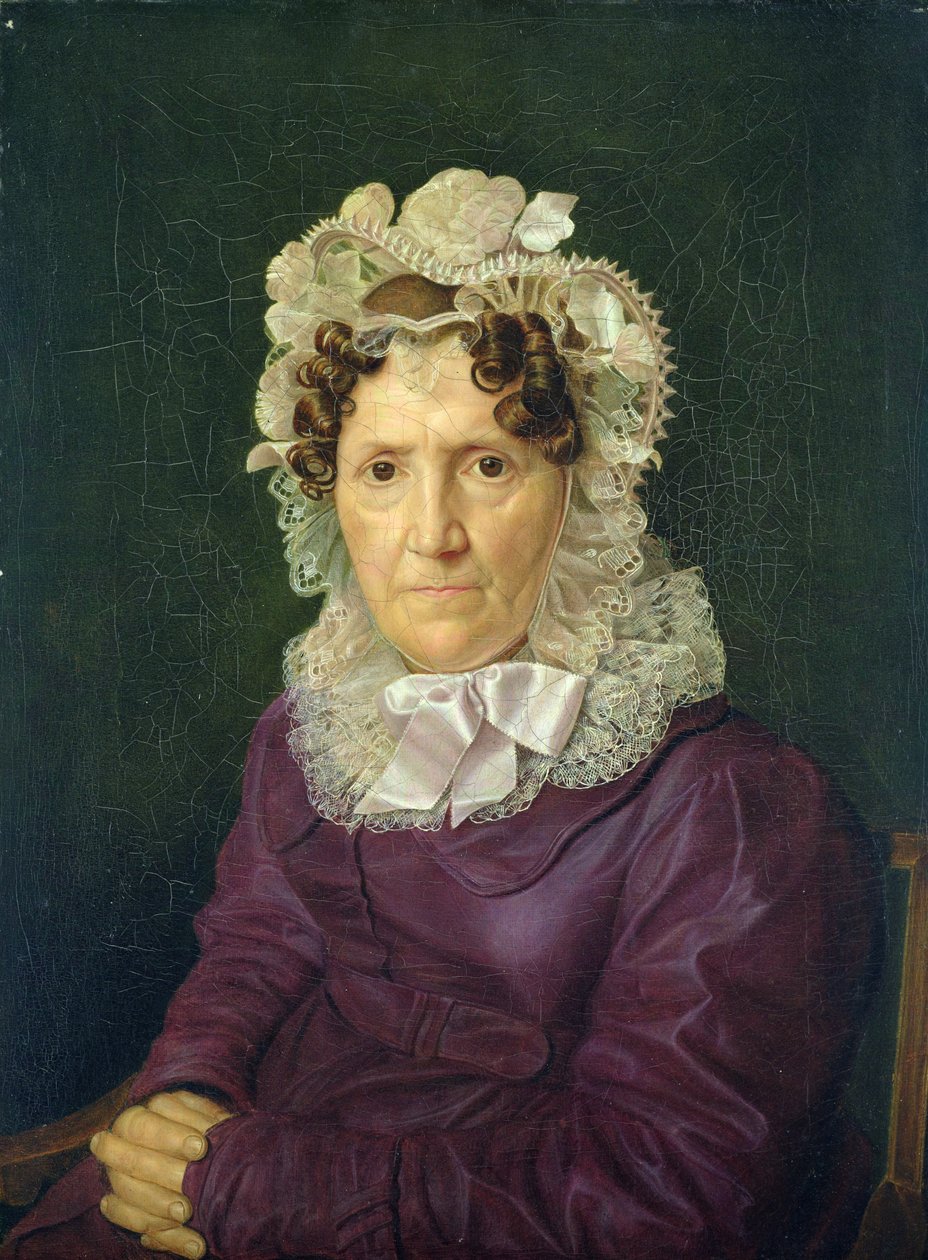 Englen Sophia Hase, kunstnerens tante, 1828 af Julius Oldach