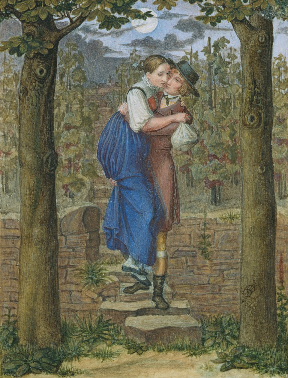 Hermann og Dorothea, 1828 af Julius Oldach