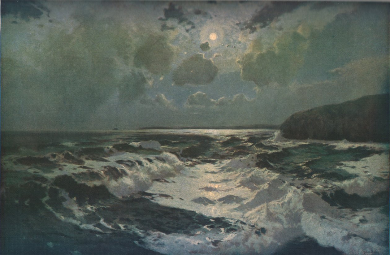 The Reef, St Ives Bay, Cornwall, slutningen af det 19.-begyndelsen af det 20. århundrede, c1930. af Julius Olsson
