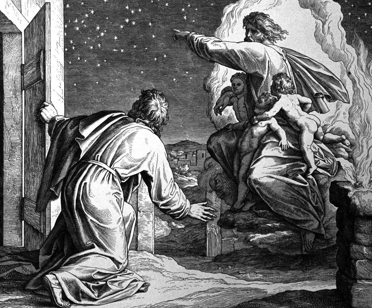 Abraham modtager Guds ordre om at forlade Harran af Julius Schnorr von Carolsfeld