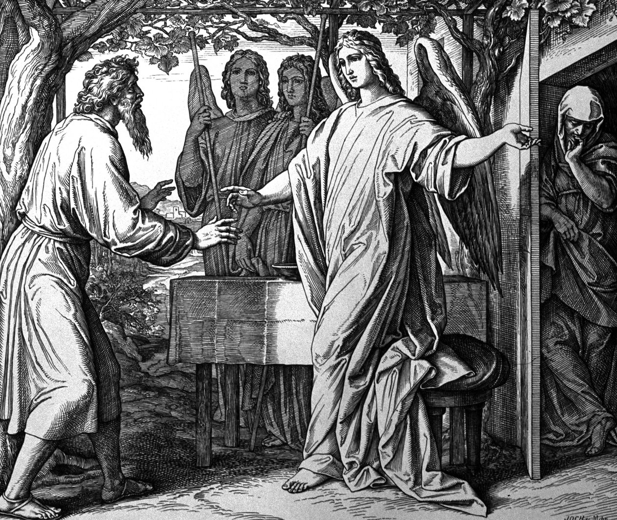 Engle forkynder Abraham Isaks fødsel af Julius Schnorr von Carolsfeld