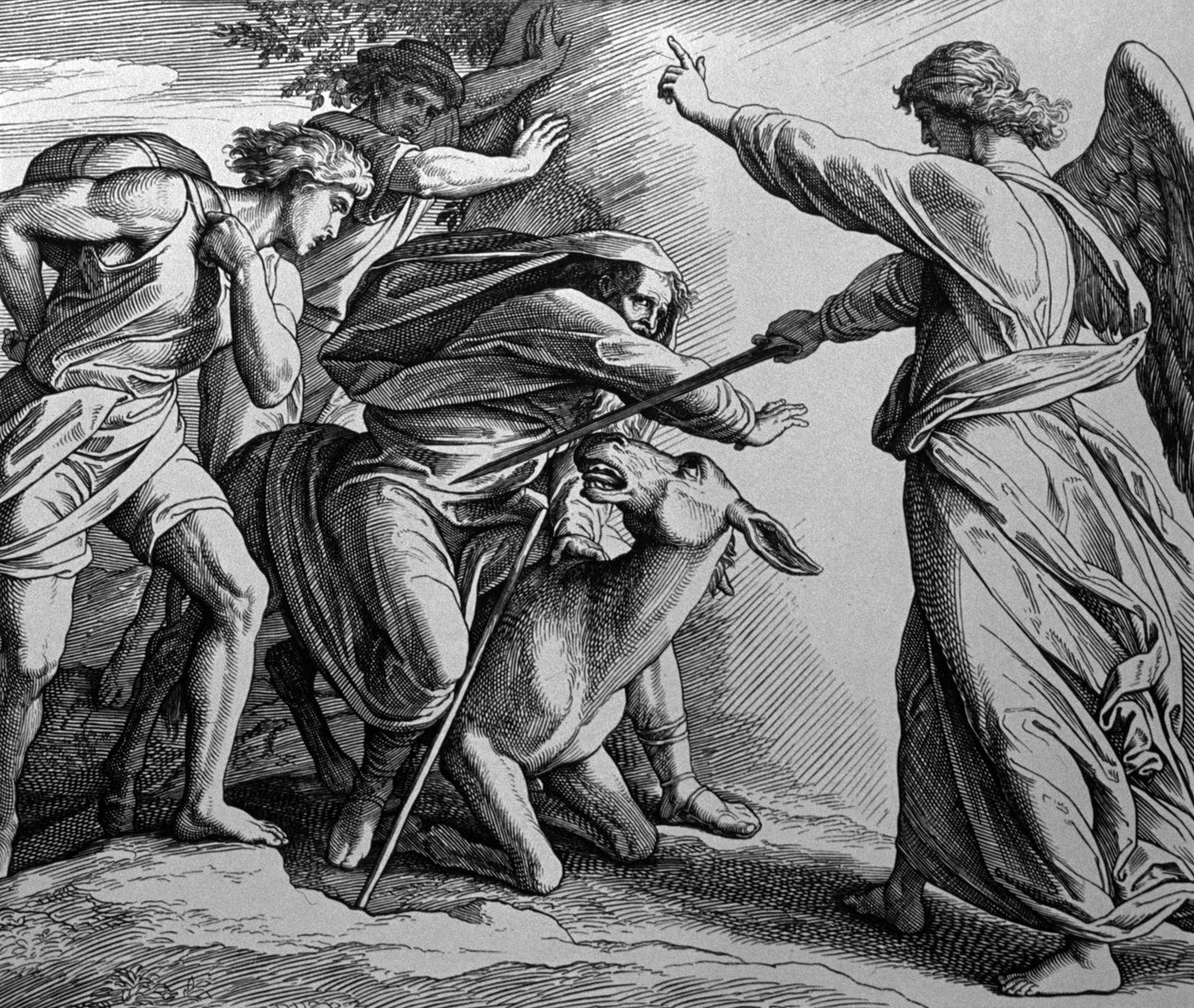 Bileam og englen af Julius Schnorr von Carolsfeld