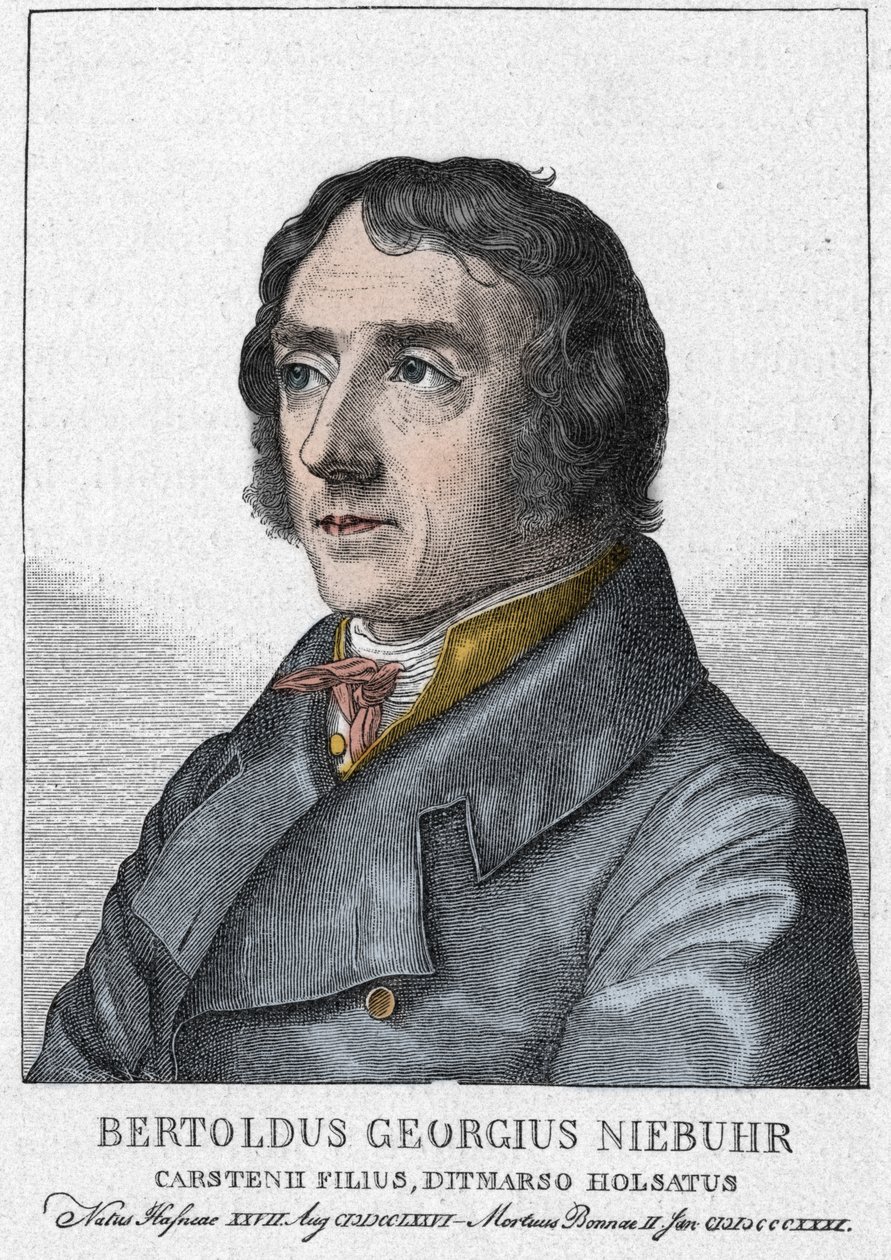 Barthold Georg Niebuhr 1776 - 1831, tysk historiker - Portræt af Barthold Georg Niebuhr Tysk historiker (København af Julius Schnorr von Carolsfeld