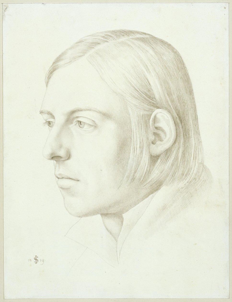 Portræt af Scheffer von Leonardshoff af Julius Schnorr von Carolsfeld