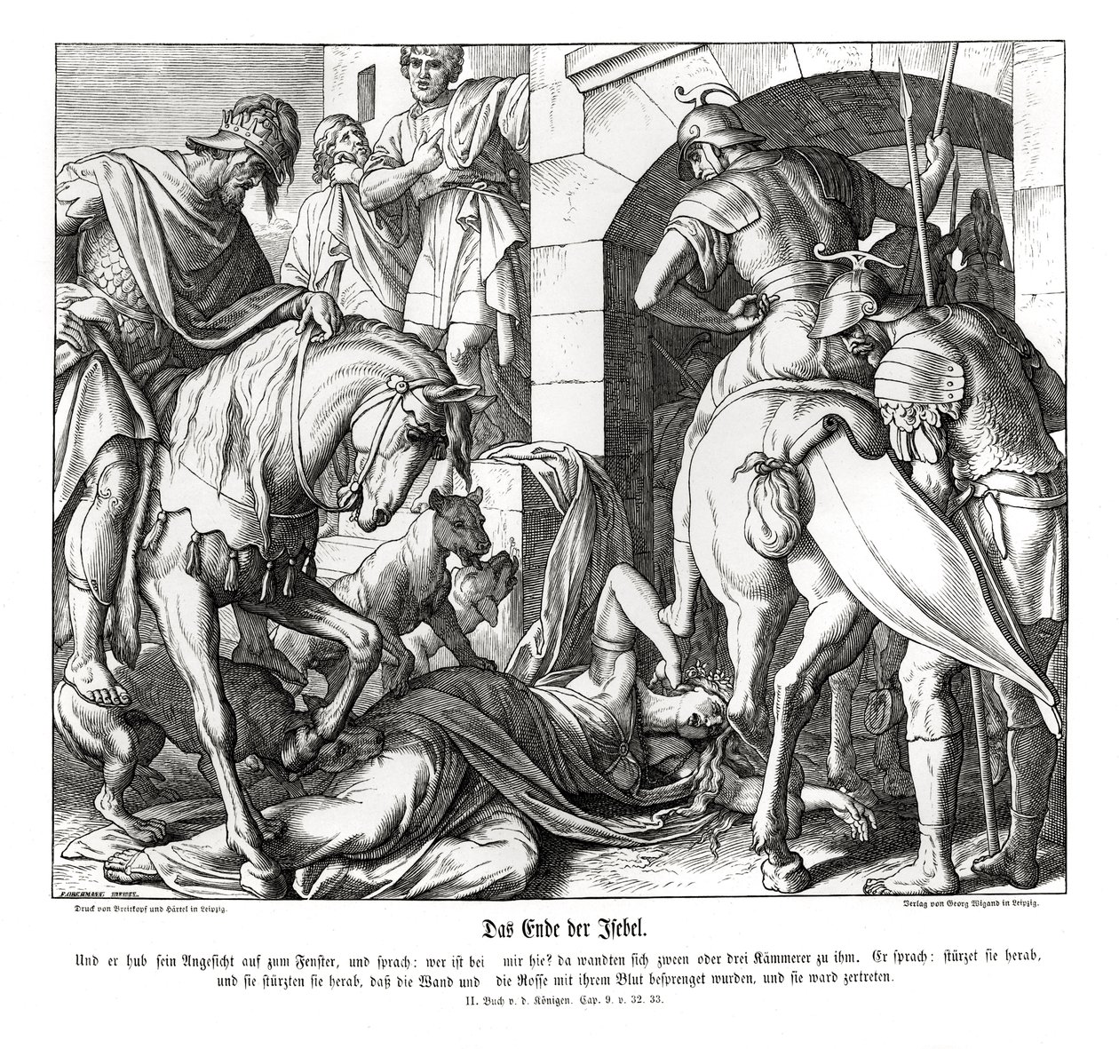 Jesabels død, 2 Konger af Julius Schnorr von Carolsfeld