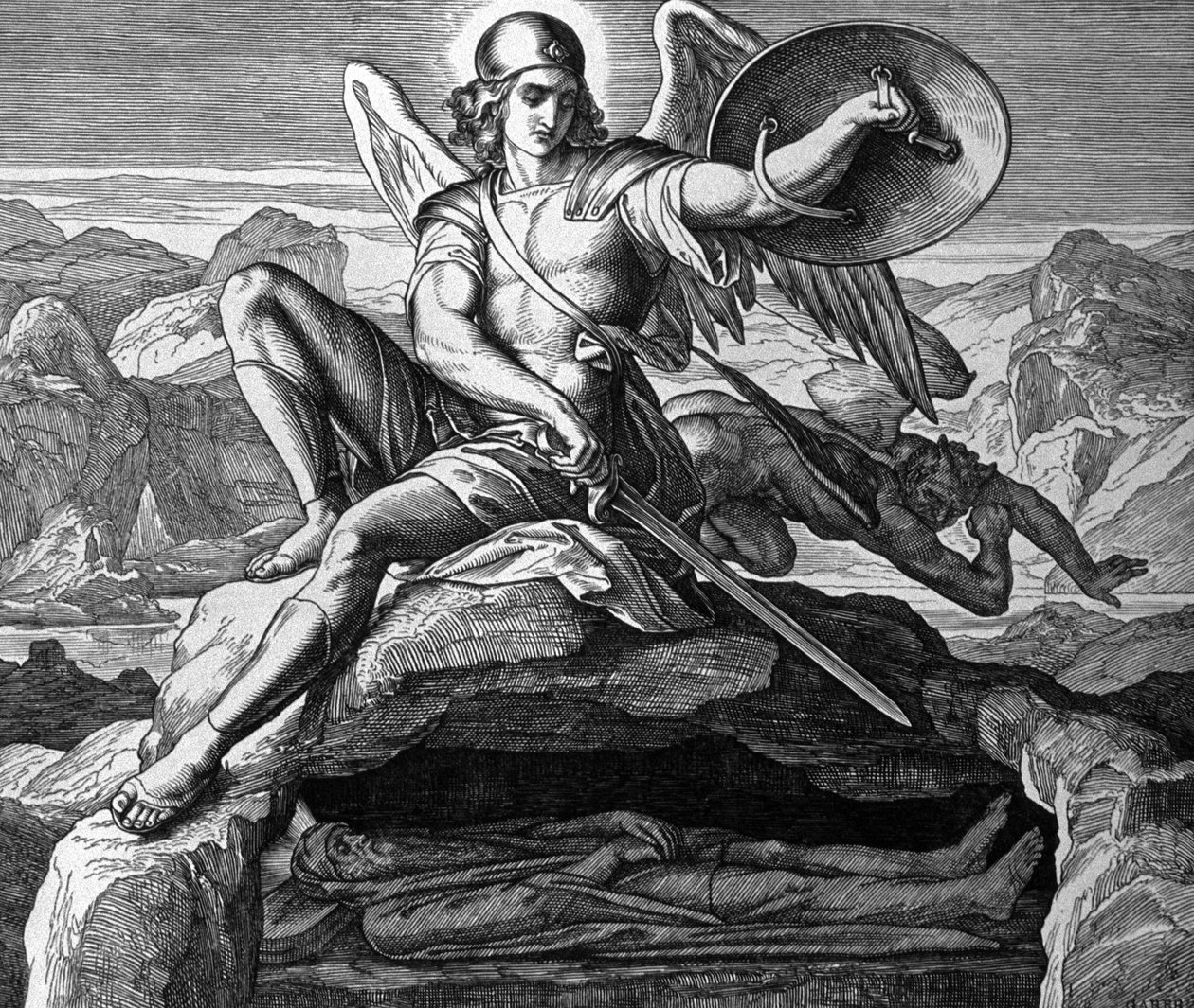 Moses død af Julius Schnorr von Carolsfeld