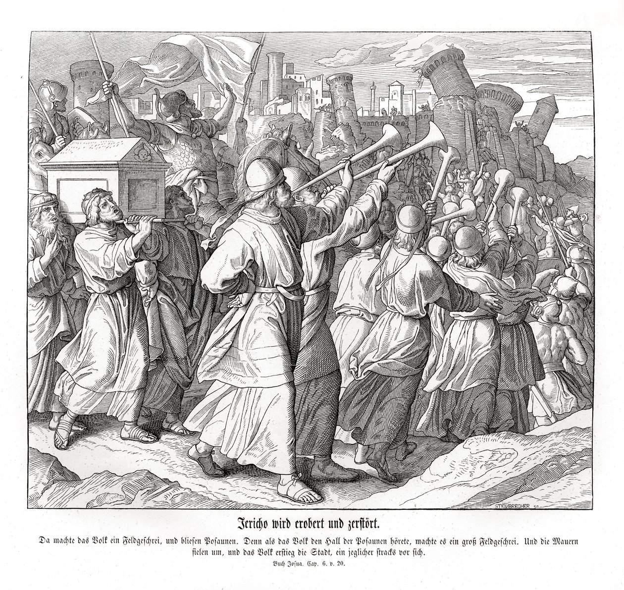 Jerikos fald, Joshua af Julius Schnorr von Carolsfeld