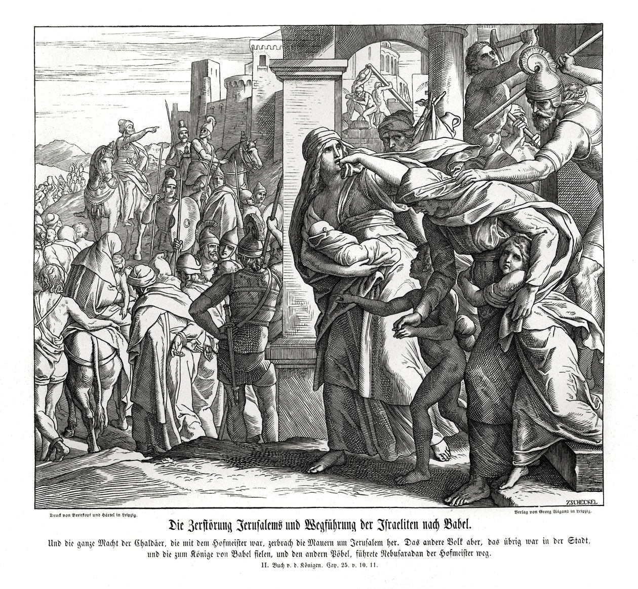 Jerusalems fald, 2 Konger af Julius Schnorr von Carolsfeld