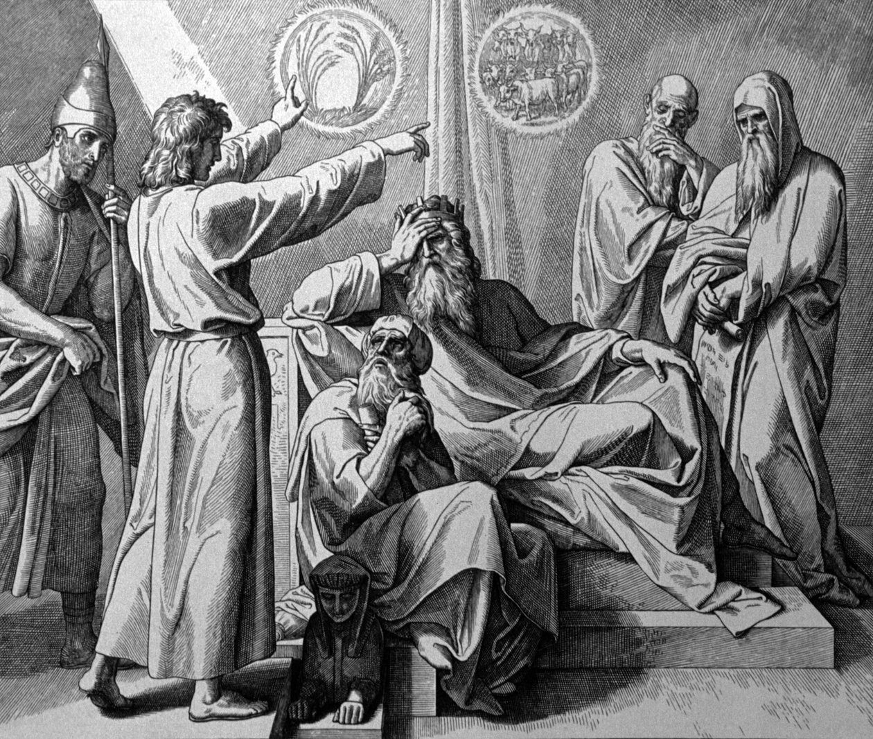 Josef og Farao af Julius Schnorr von Carolsfeld