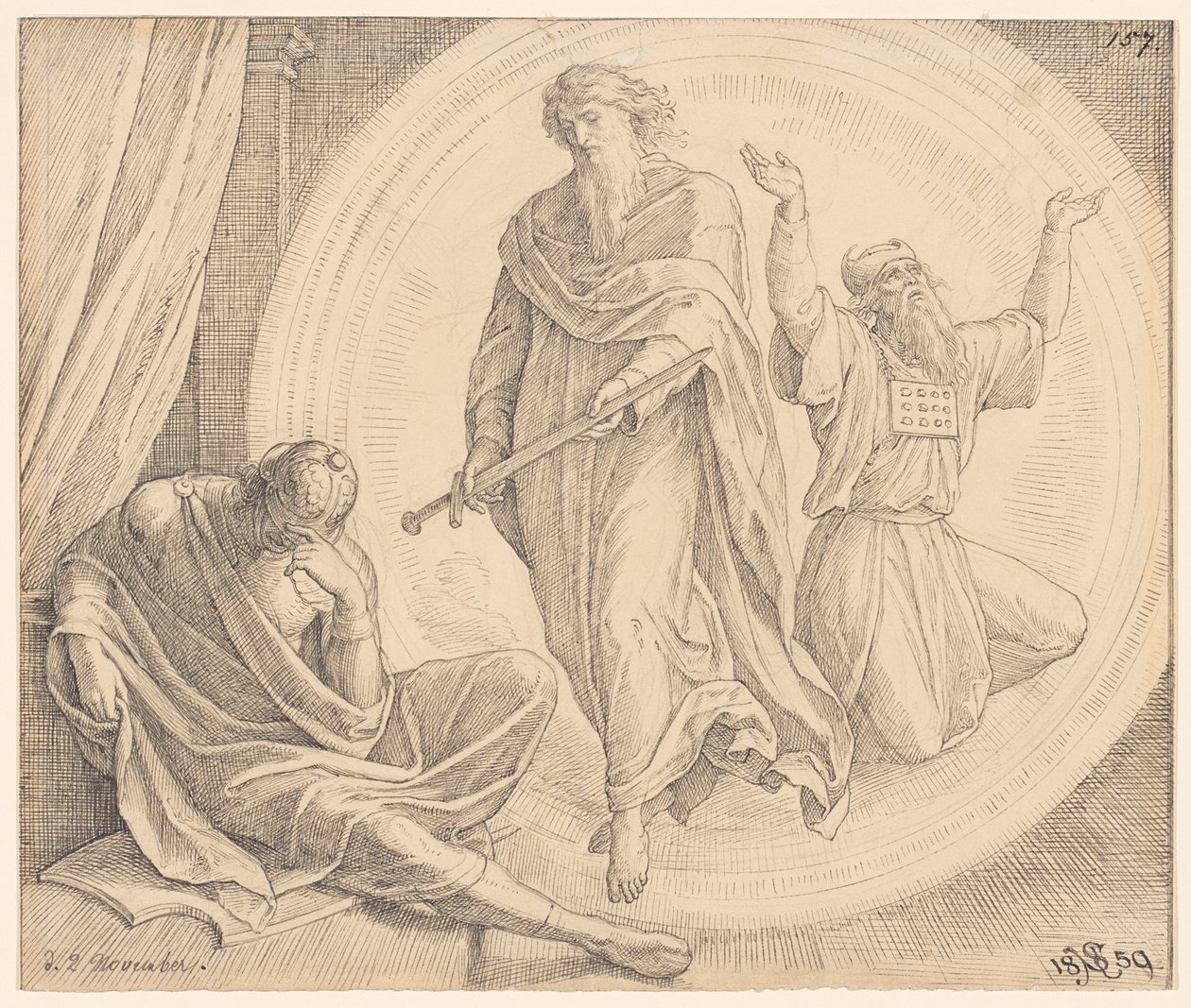Judas Makkabæus ser et syn af Julius Schnorr von Carolsfeld