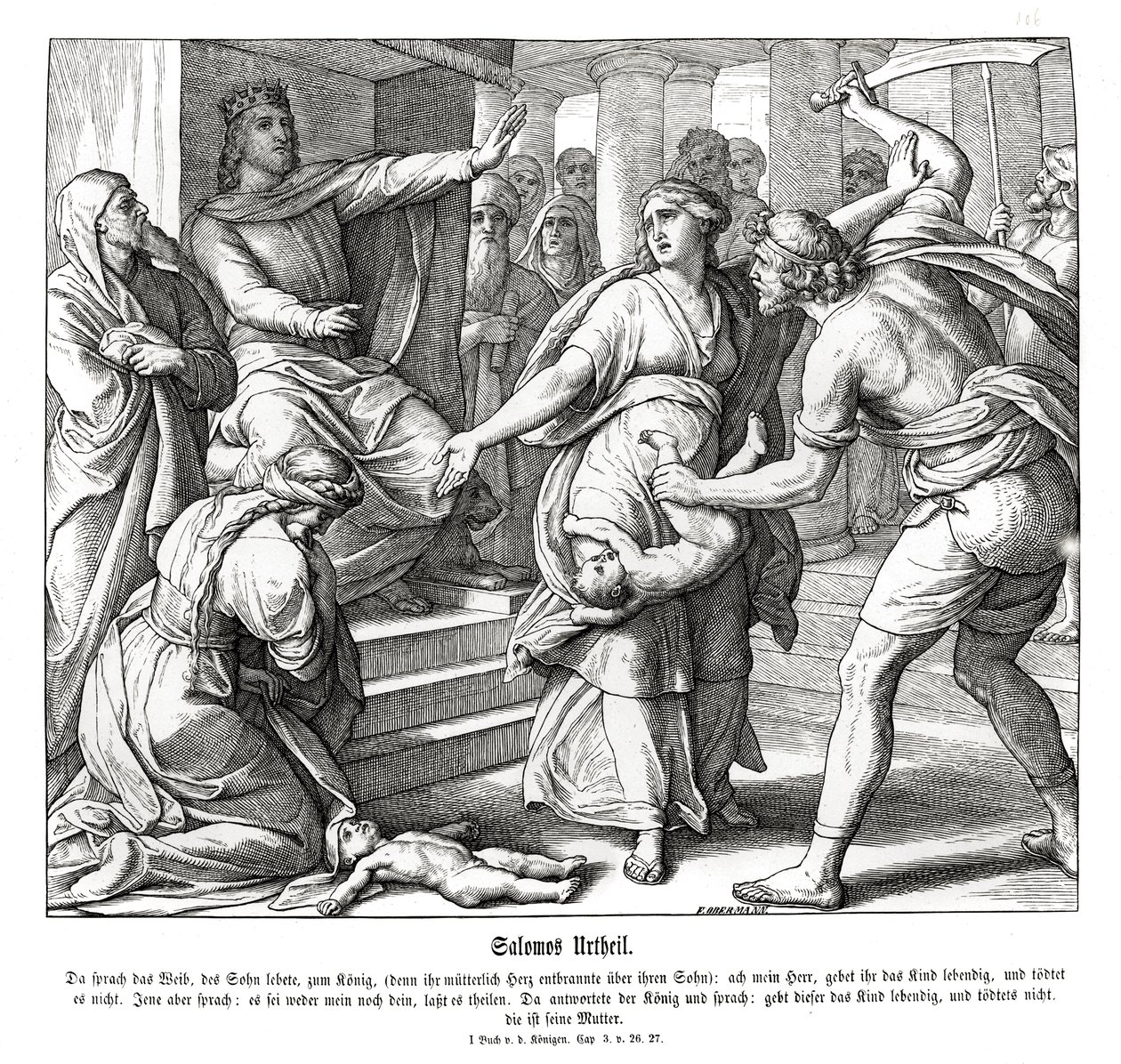 Salomons dom af Julius Schnorr von Carolsfeld