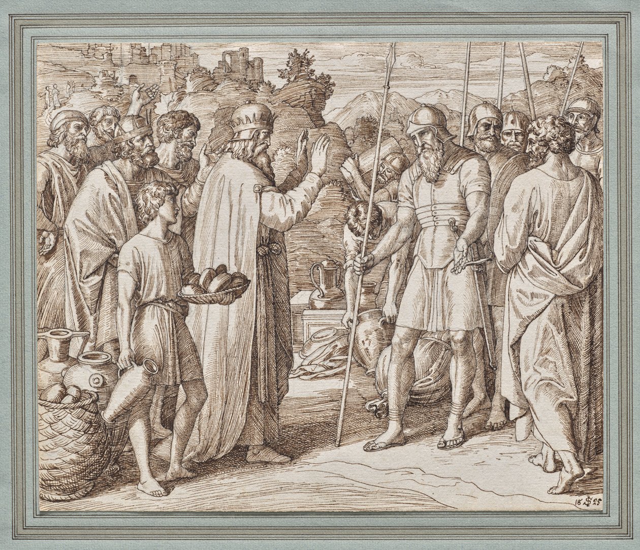 Melkisedek velsigner Abraham af Julius Schnorr von Carolsfeld