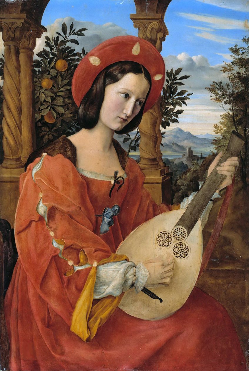 Portræt af Clara Bianca von Quandt, 1820. af Julius Schnorr von Carolsfeld