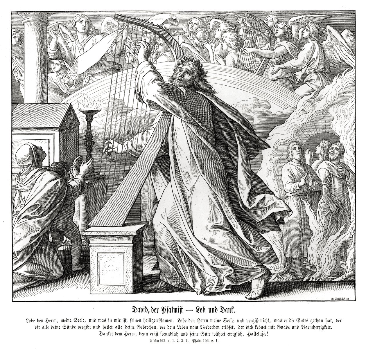 Salmer - ros og tak af Julius Schnorr von Carolsfeld