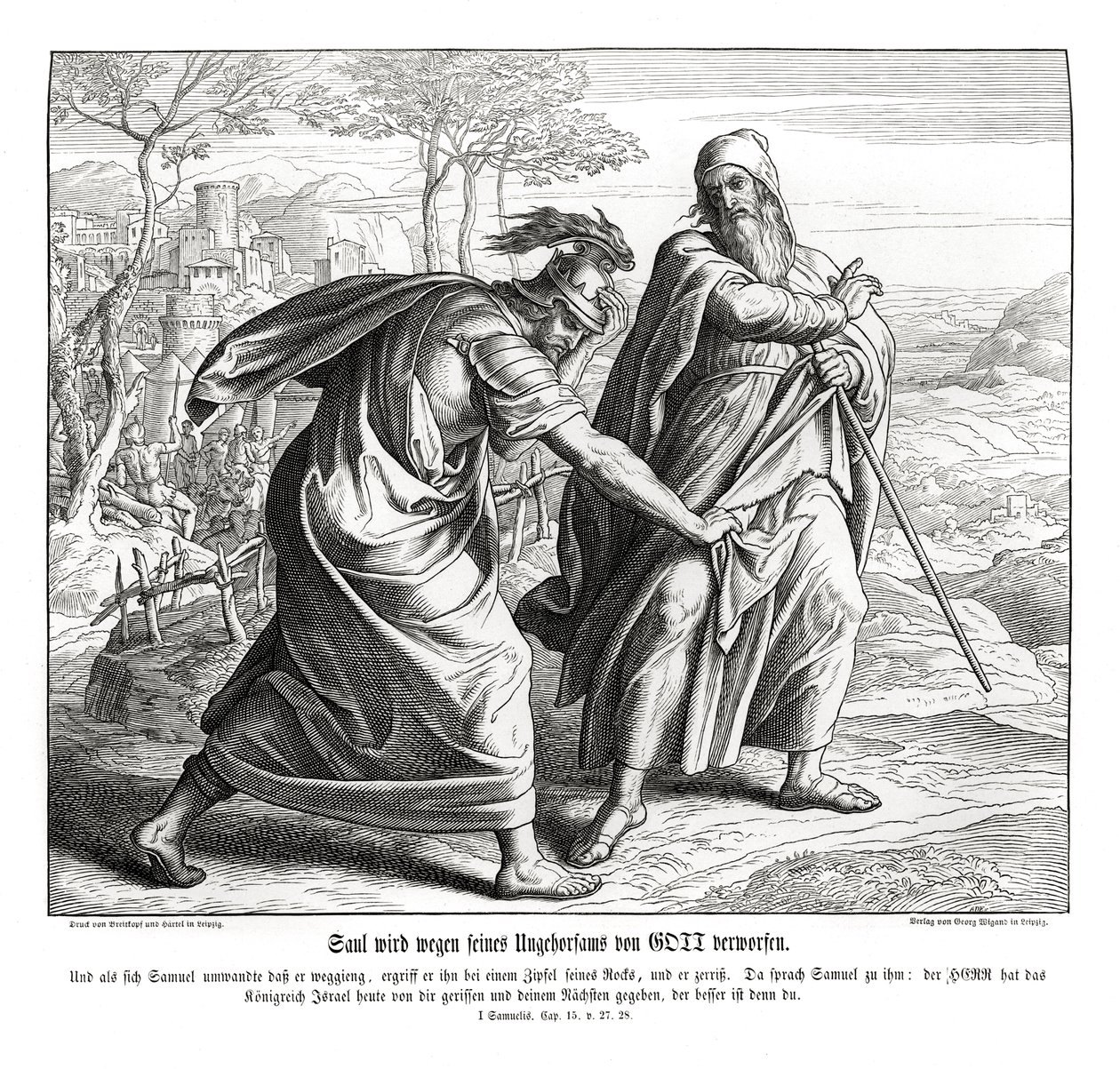 Saul mister Israels rige af Julius Schnorr von Carolsfeld