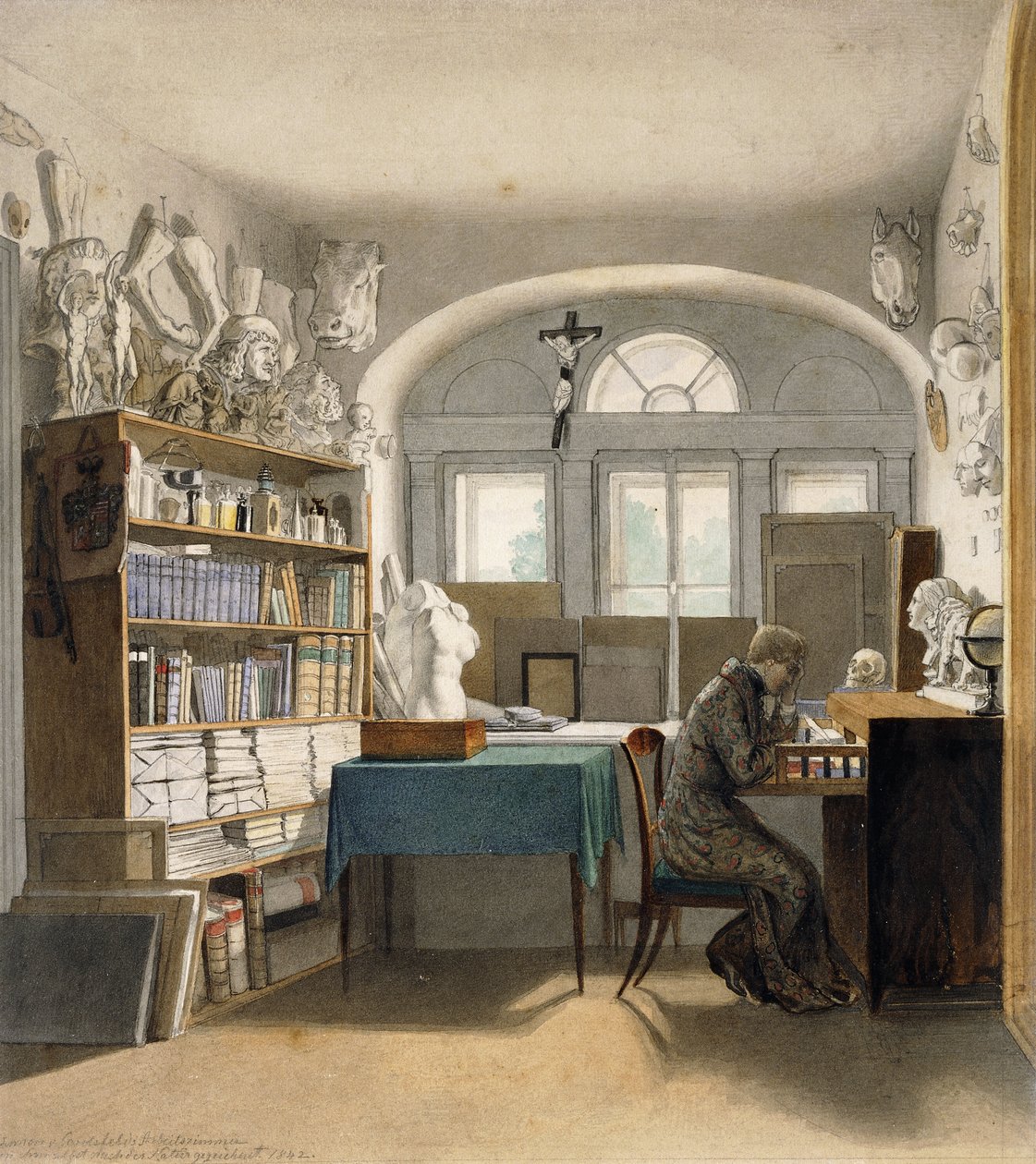 Kunstneren i sit Studium af Julius Schnorr von Carolsfeld