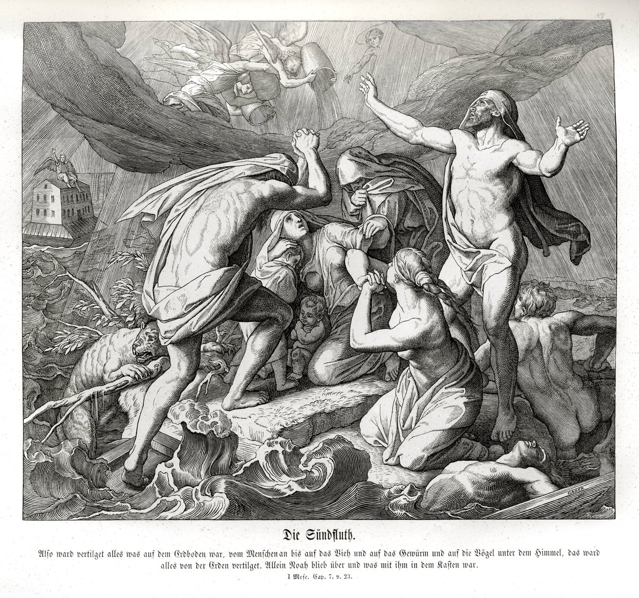 Syndfloden, Første Mosebog af Julius Schnorr von Carolsfeld