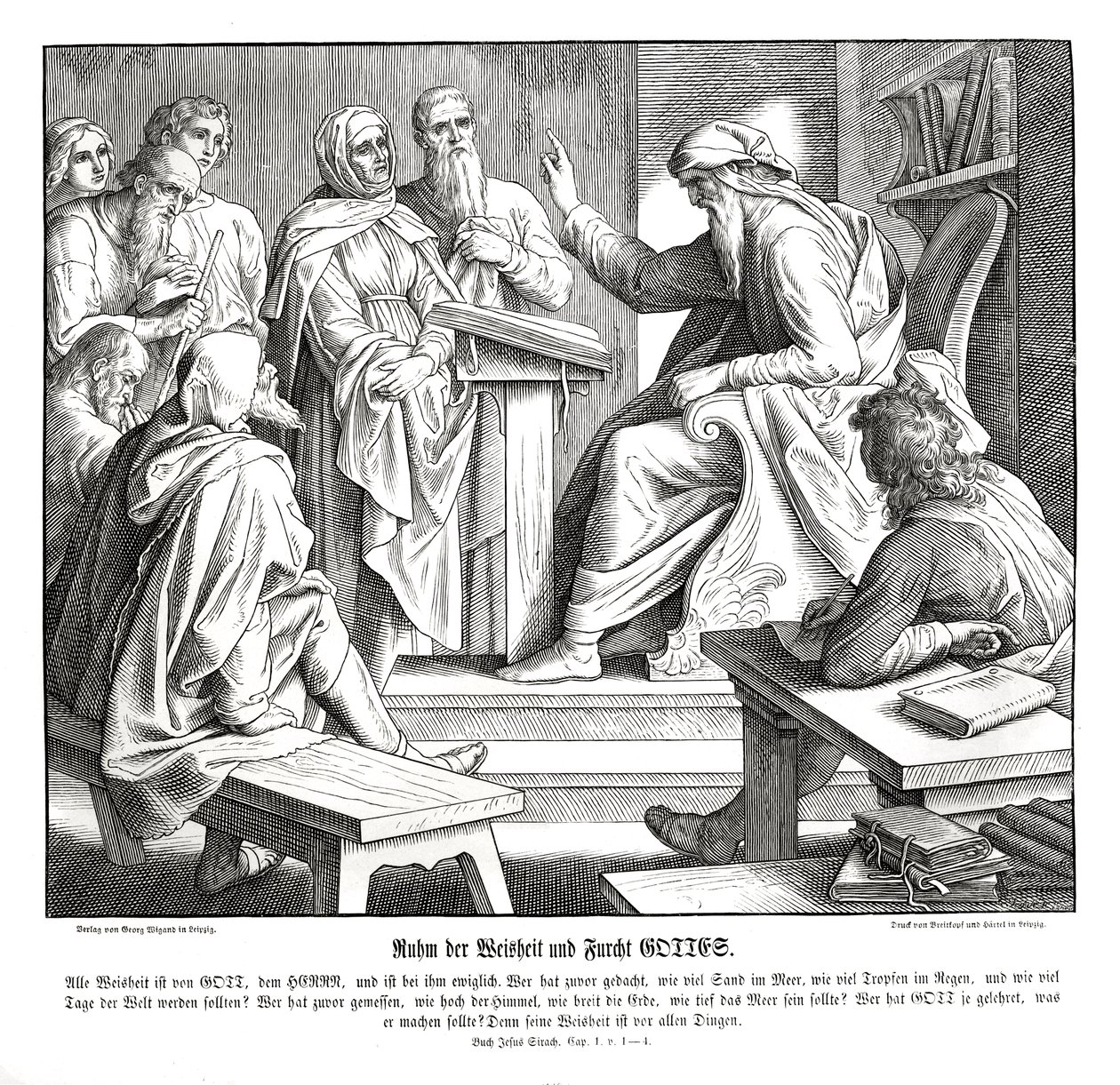 Herrens visdom, Siraks Bog af Julius Schnorr von Carolsfeld