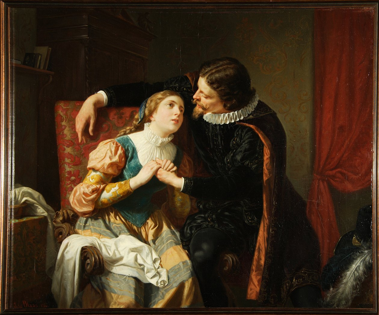 Egmont og Klärchen af Julius von Blaas