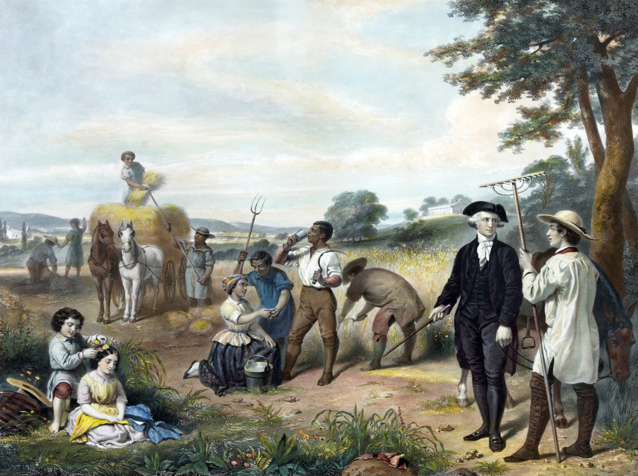 Life of George Washington - The Farmer, pub. 1853 af Junius Brutus Stearns