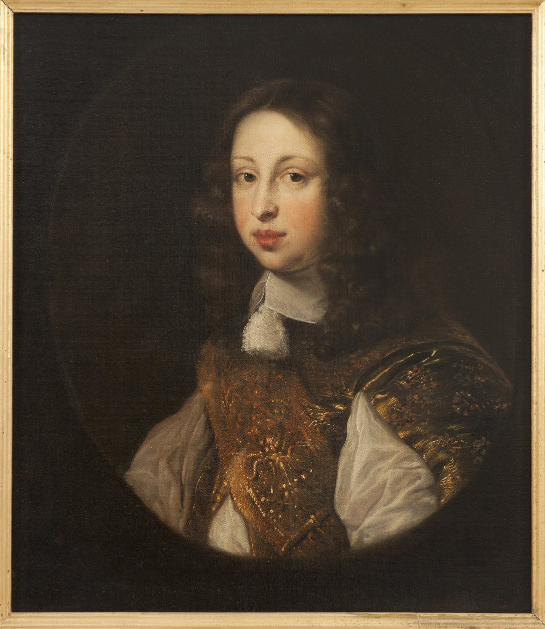 Le prince heritier Johann Georg von Schleswig Holstein Gottorp - Portræt af Johann Georg (1638-1655), arvingen til tronen i Holstein-Gottorp, af Ovens, Jurgen (Jurriaen) (1623-1678). Olie på lærred. Mål: 68x59 cm. Nationalmuseum Stockholm af Jürgen Ovens