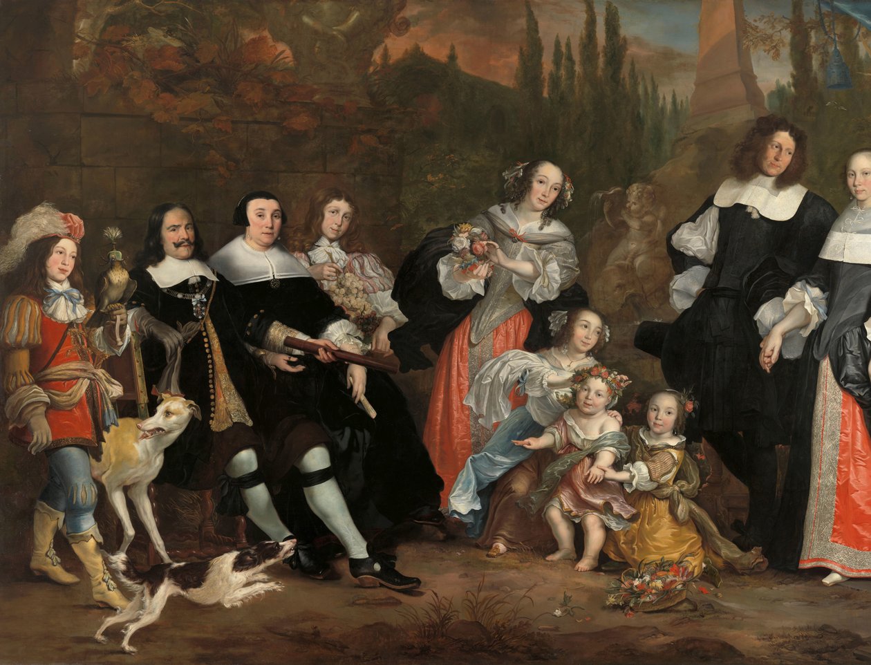Michiel de Ruyter og hans familie af Juriaen Jacobsz.