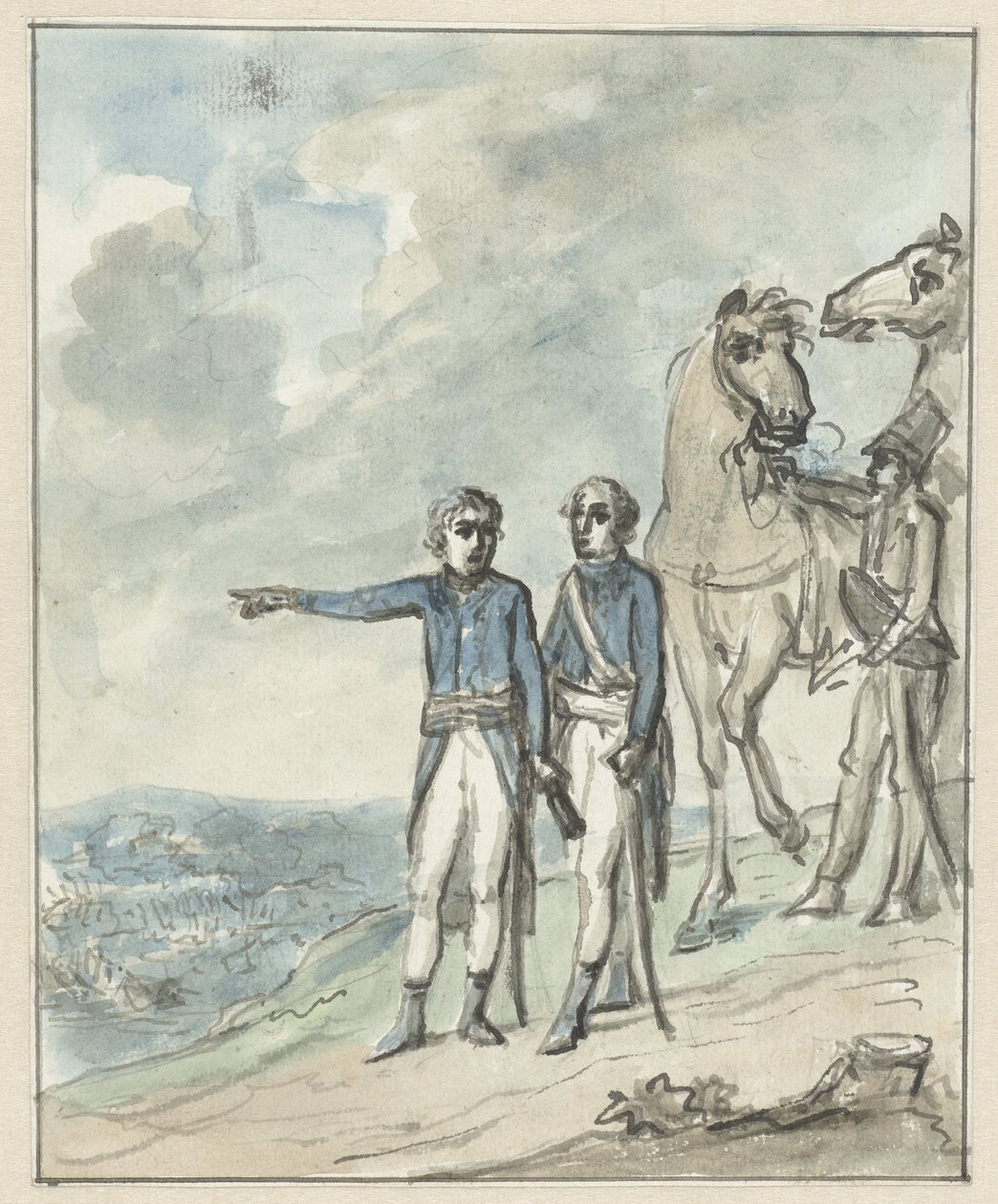 Generalerne Napoleon og Berthier af Jurriaan Andriessen