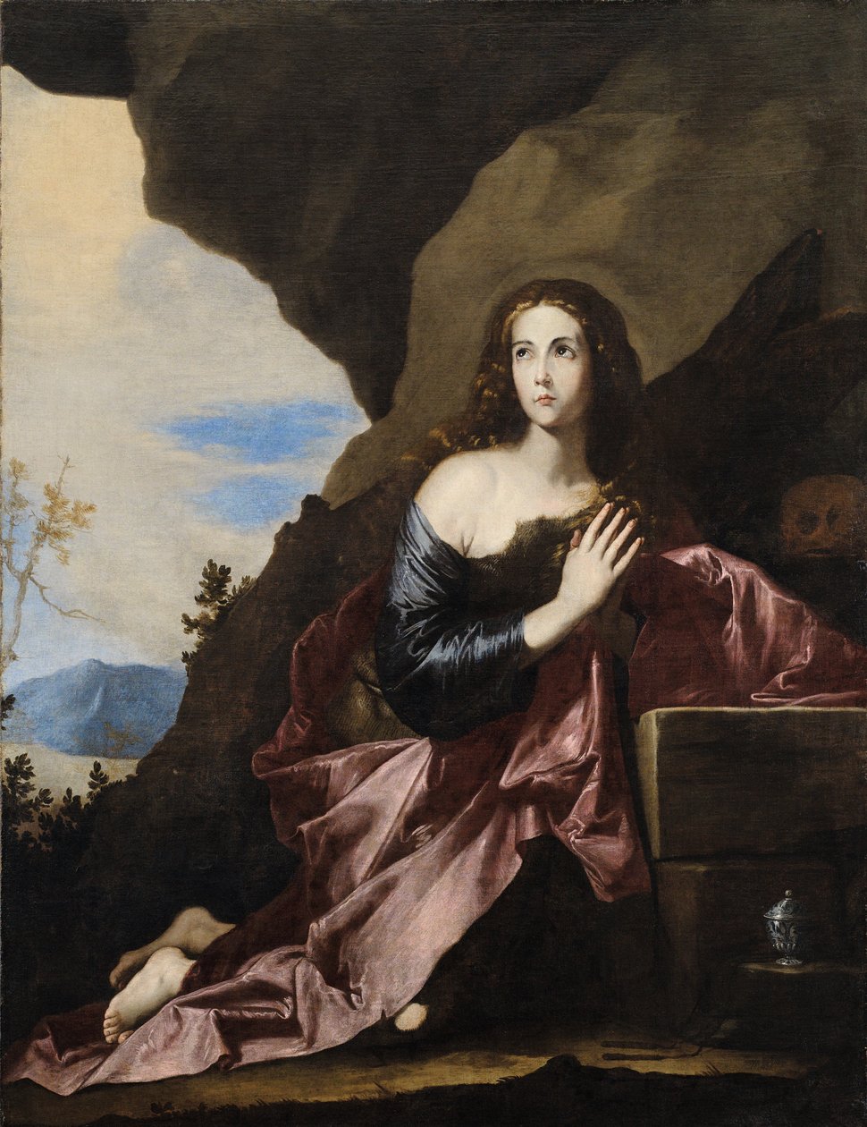 Mary Magdalene Penitent af Jusepe de Ribera