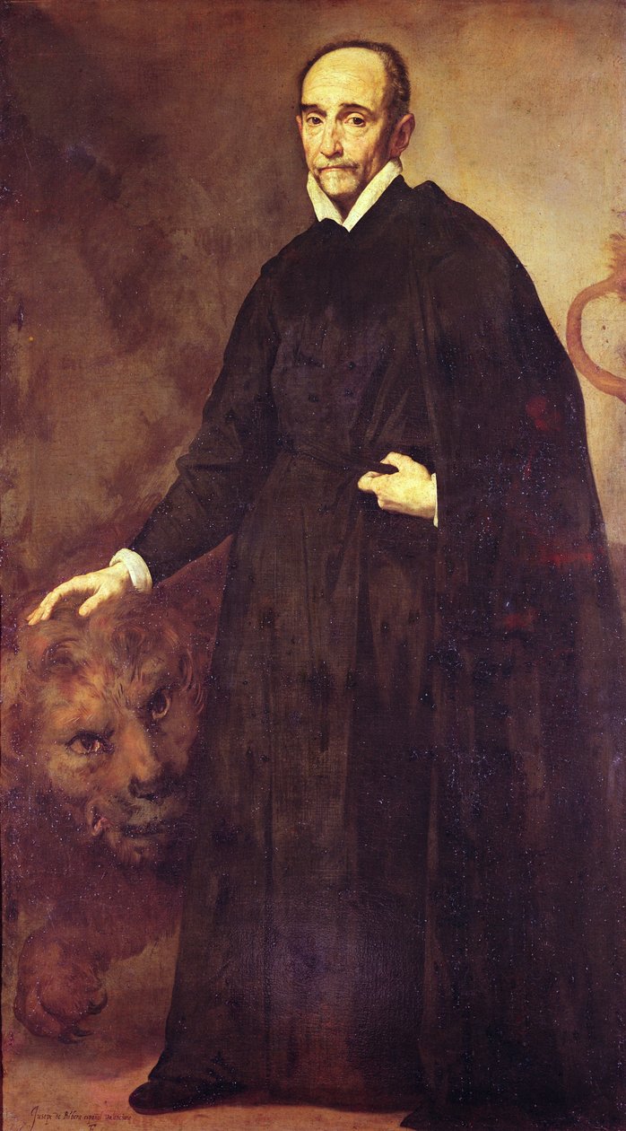 Portræt af en missionær af Jusepe de Ribera