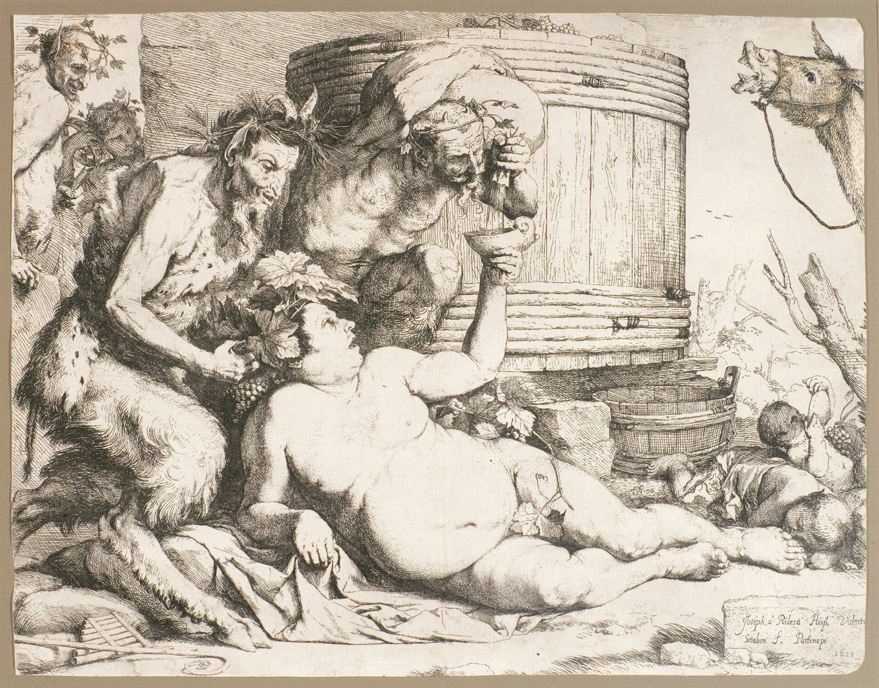 Silenus ved Vinkaret, 1628 af Jusepe de Ribera
