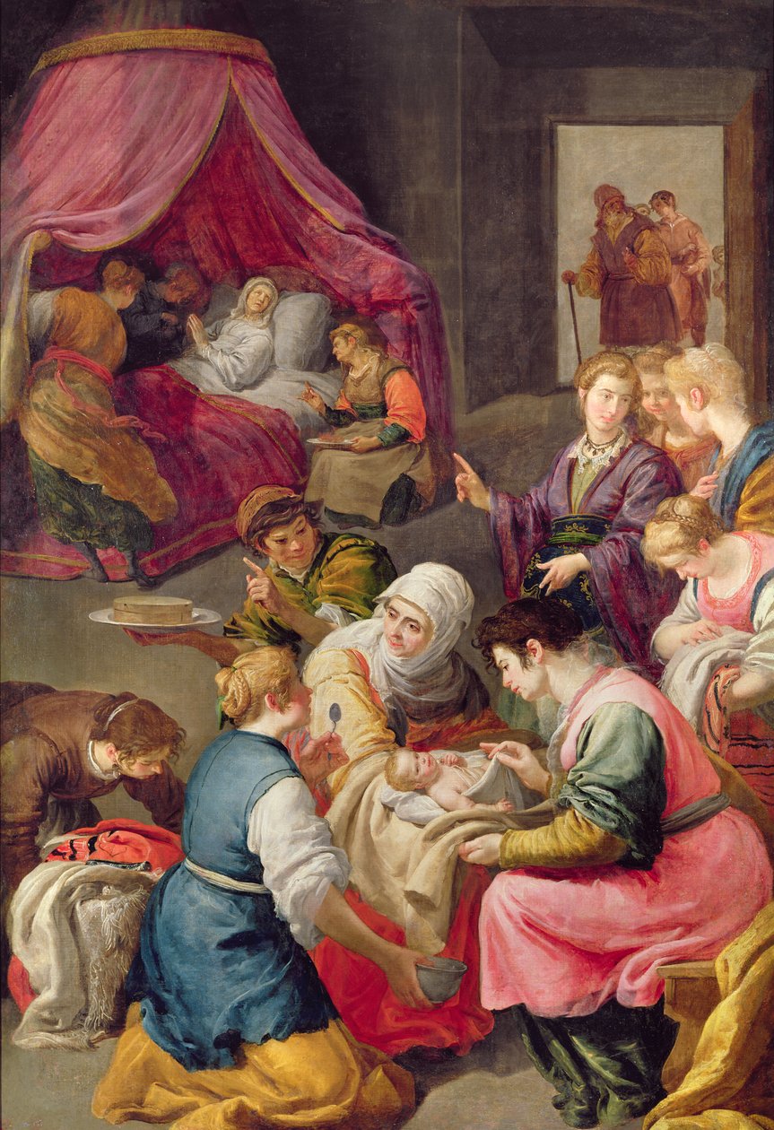 Jomfruens fødsel, 1640 af Jusepe or Jose Leonardo