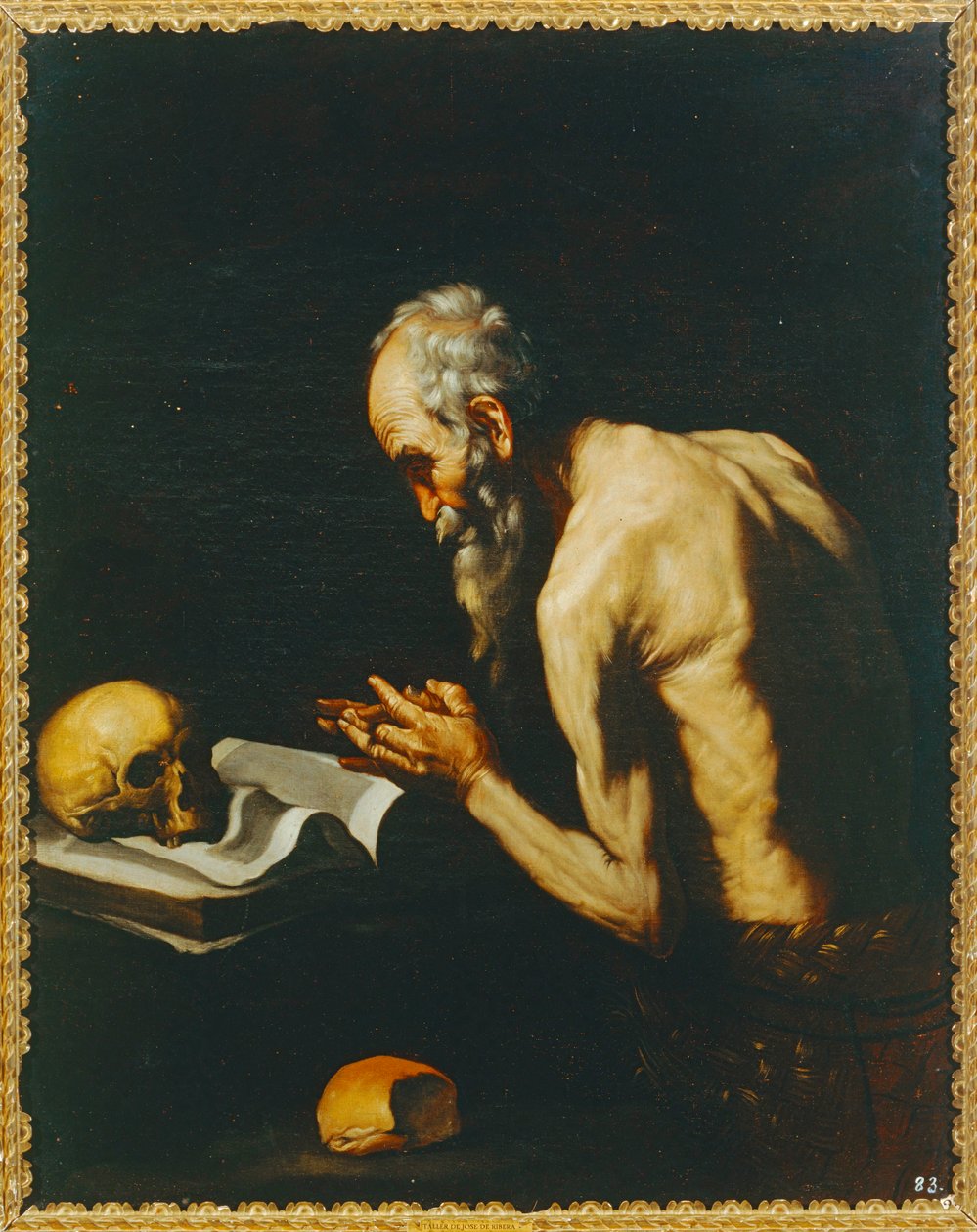 Kopi efter Ribera. Sankt Paulus Eremitten. 10014690 ... af Jusepe de (1591 1652) Ribera