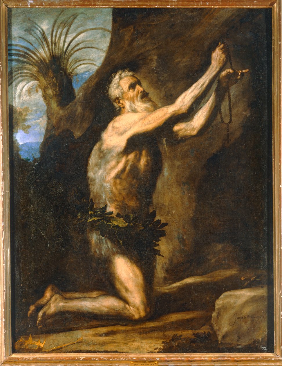 Saint Onofrio. 10014691 ... af Jusepe de (1591-1652) Ribera