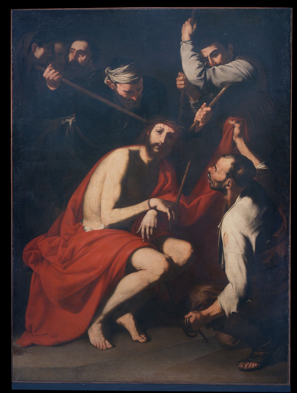 Kristus hånet og kronet med torne, ca. 1638 (olie på lærred) af Jusepe de Ribera