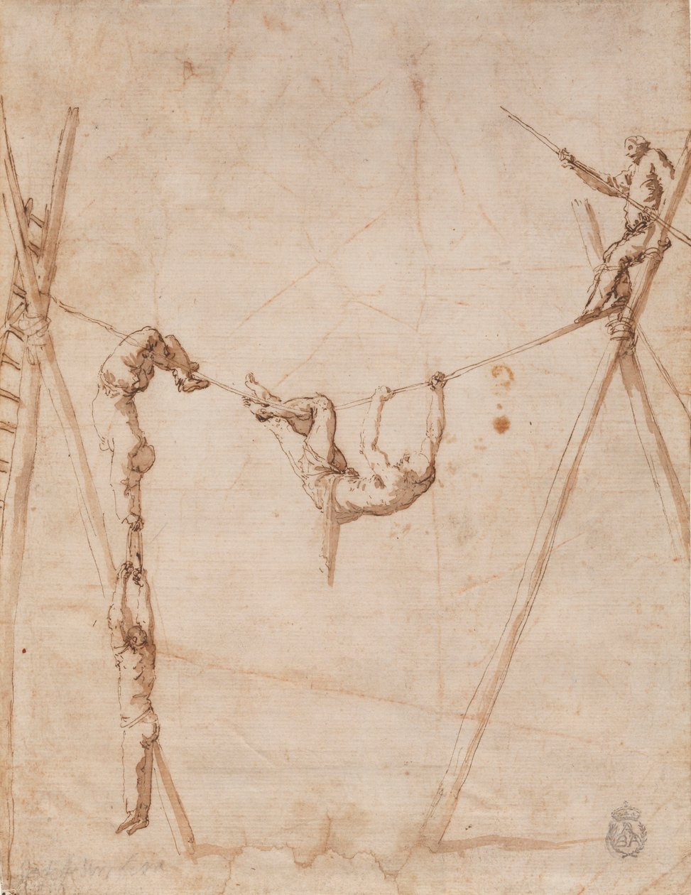 Akrobater på rebet. af Jusepe de Ribera