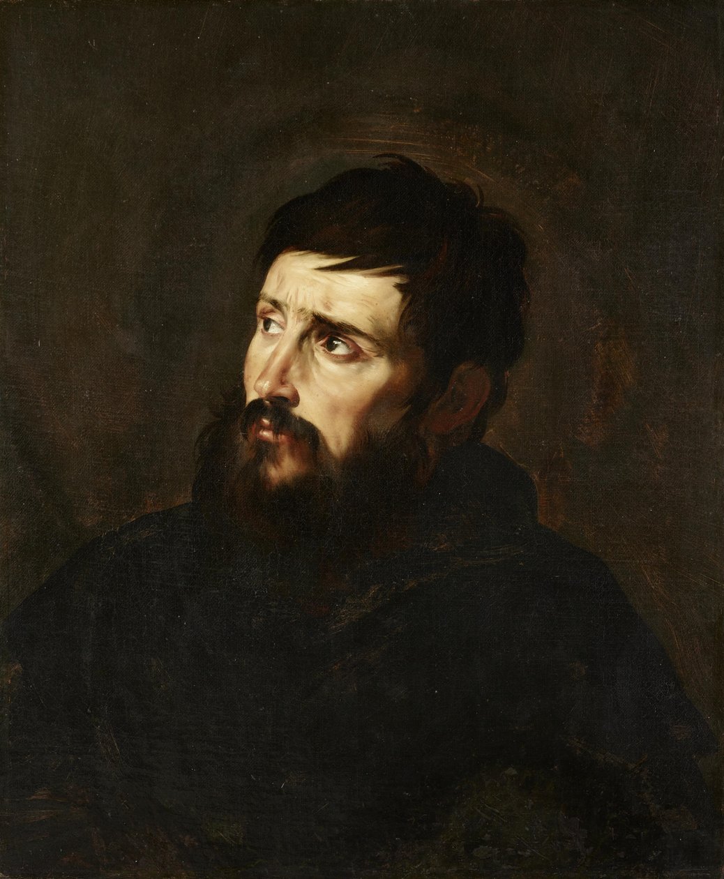 Brystbillede af en mand af Jusepe de Ribera