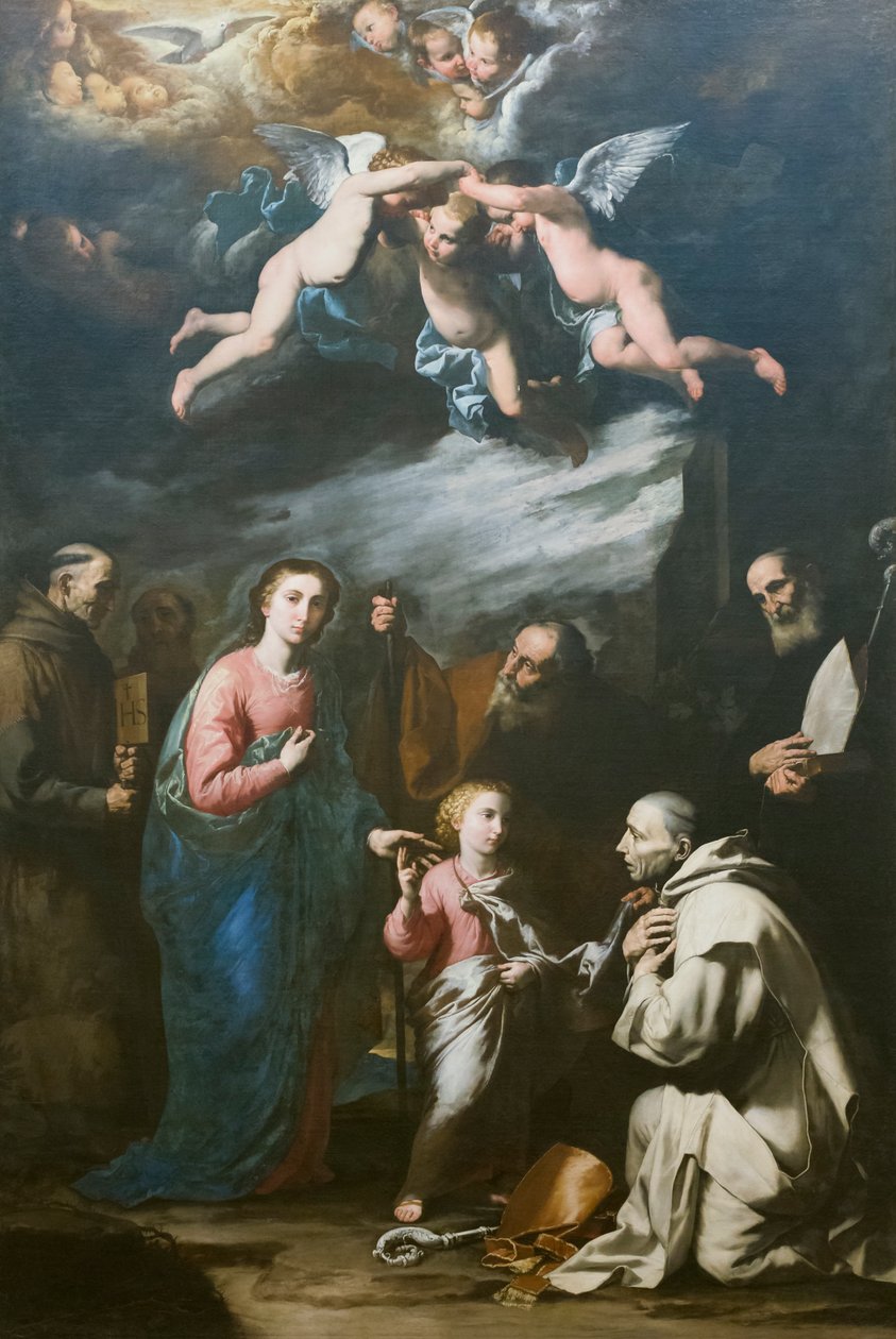 Jordisk treenighed med den evige fader af Jusepe de Ribera